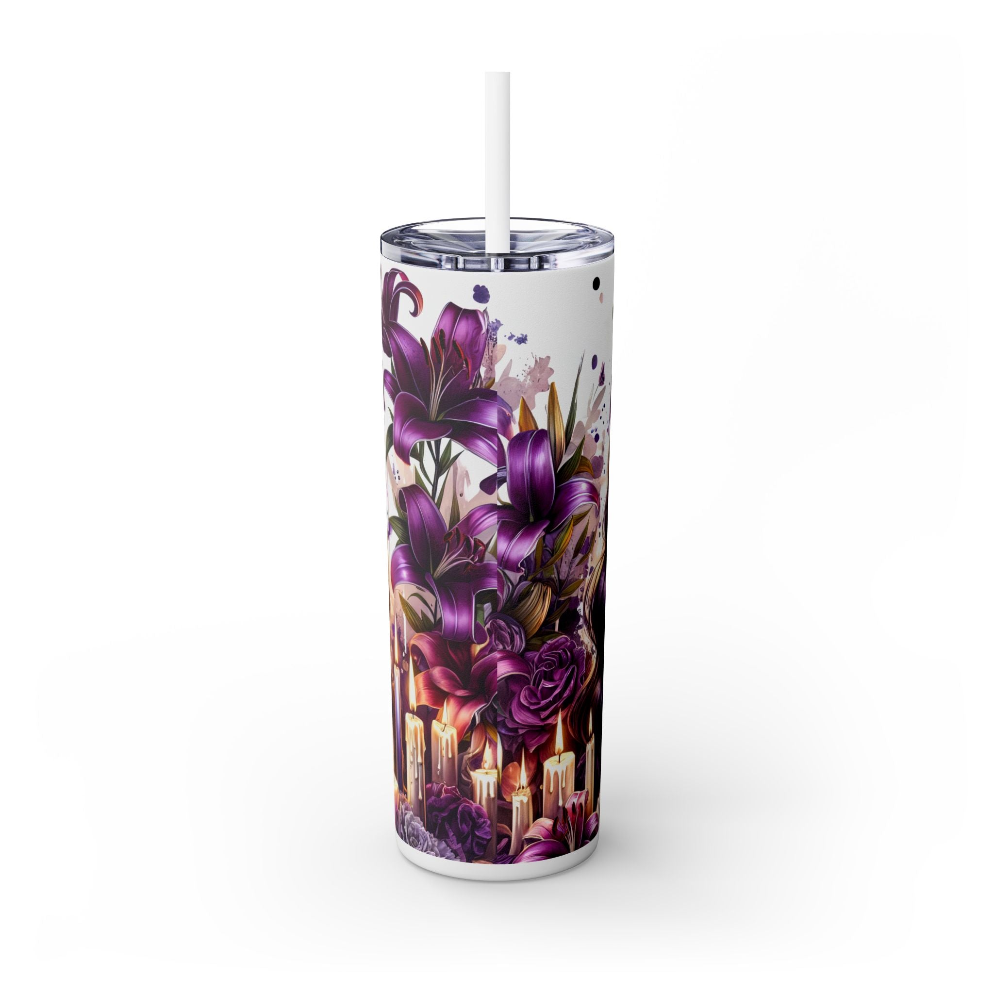 Skinny Tumbler with Straw, 20oz
