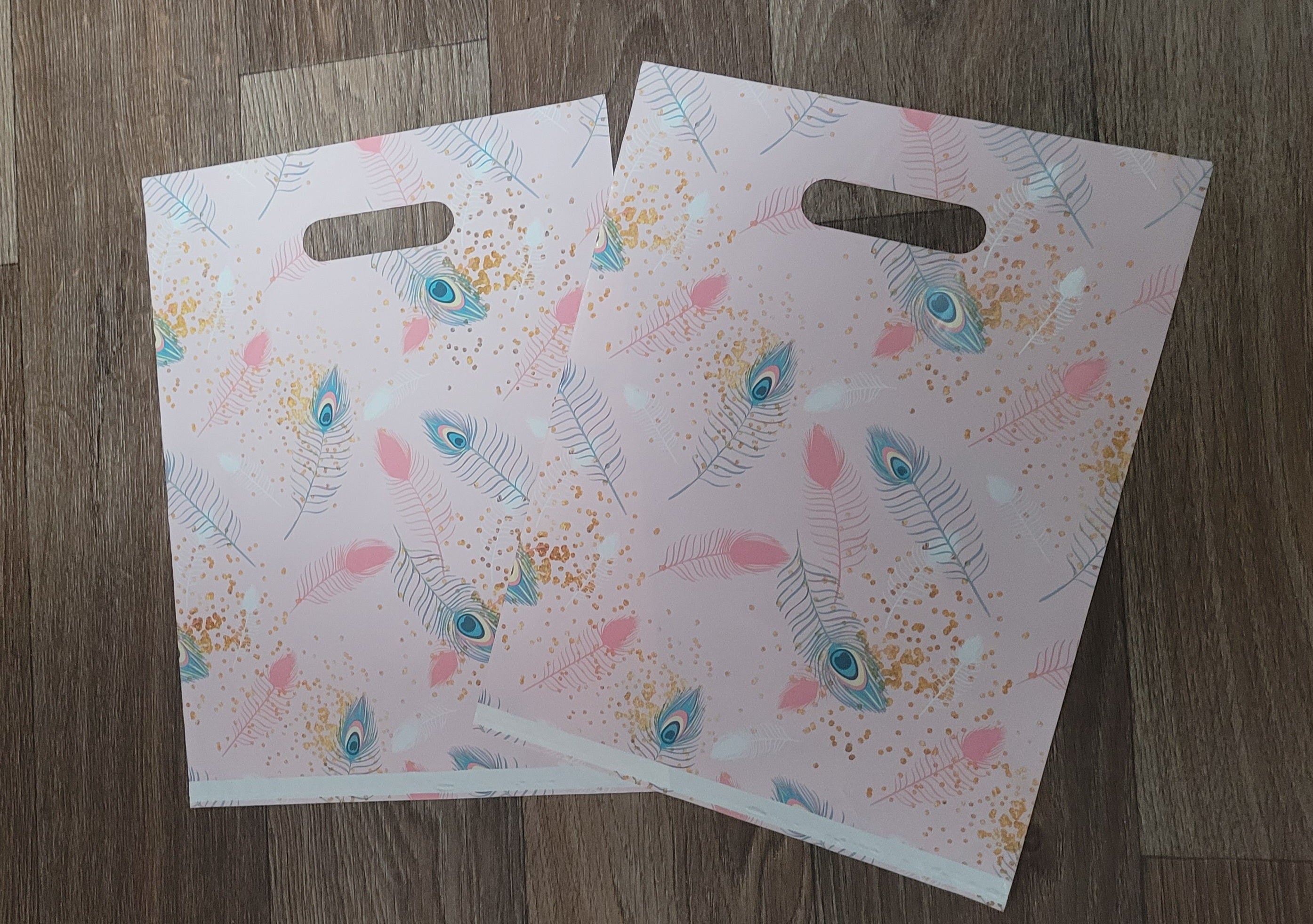Bolsas de entrega directa Premium 9x12 Flamingo Peacock Pink