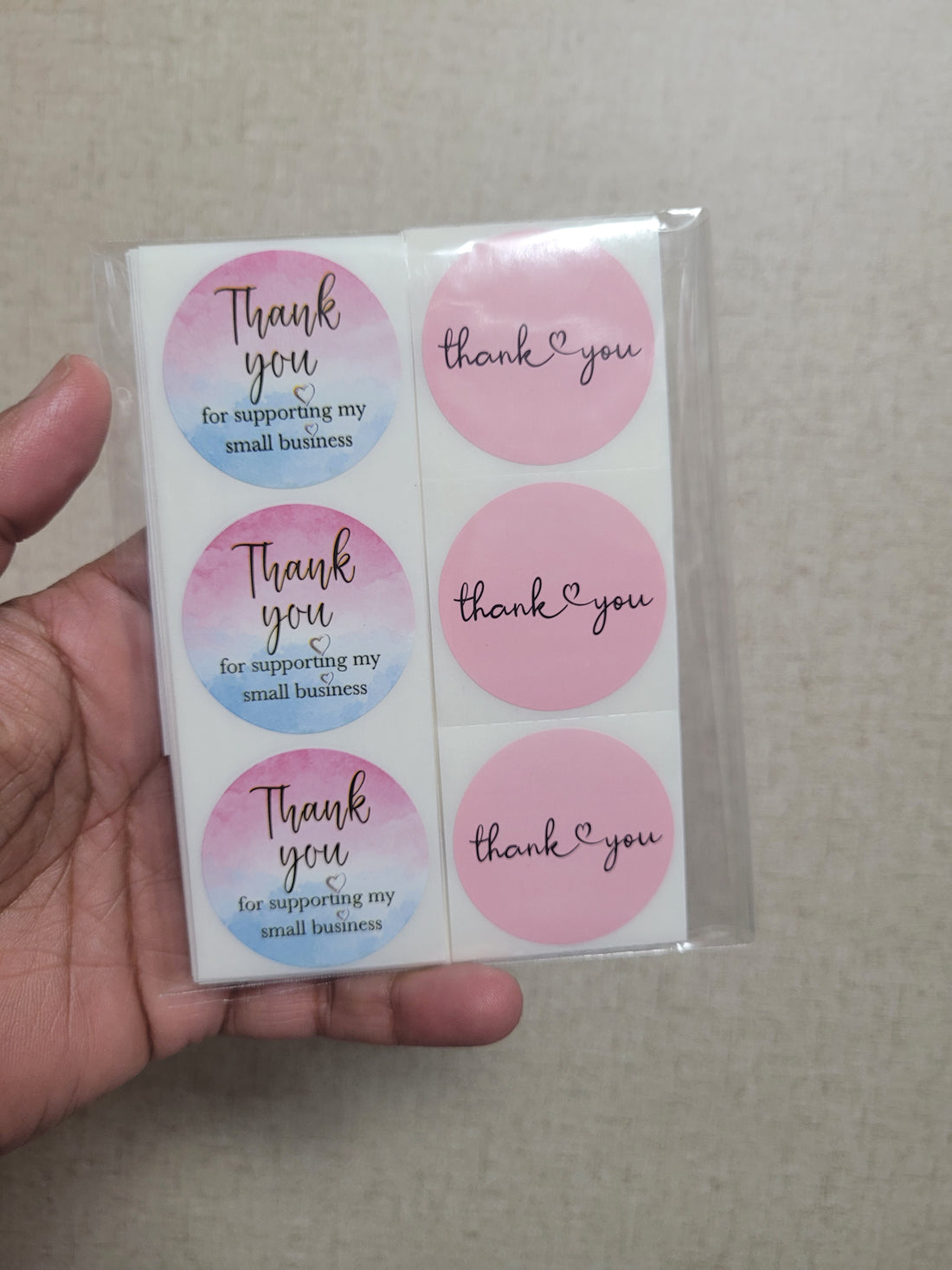 100 Sticker Prediseñado Circular 9 2 diseños