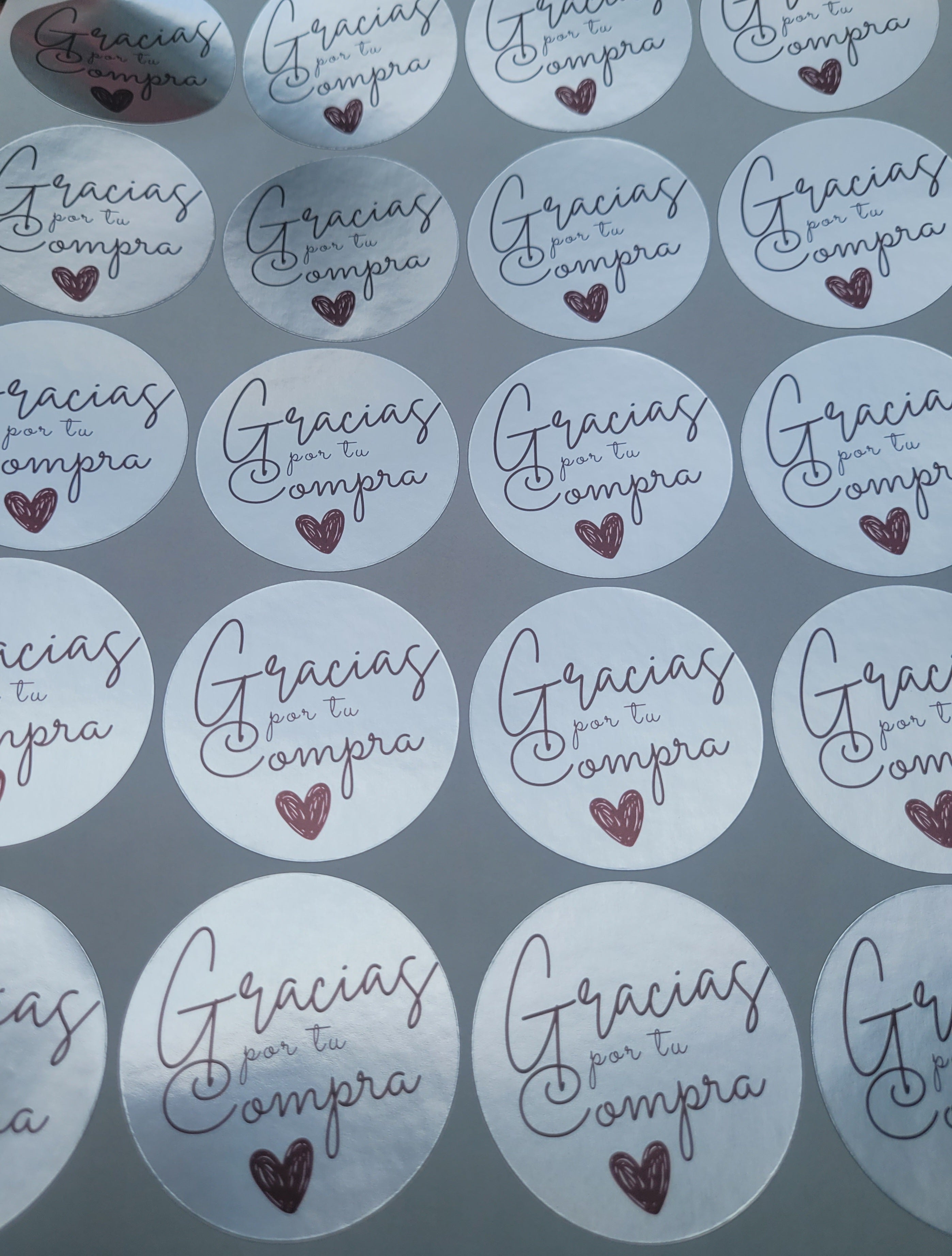 100 Stickers 2" ALC Silver 1