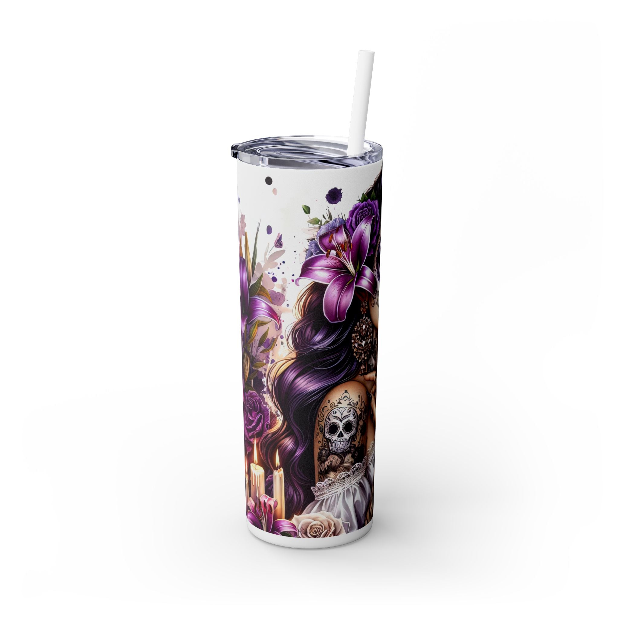 Skinny Tumbler with Straw, 20oz