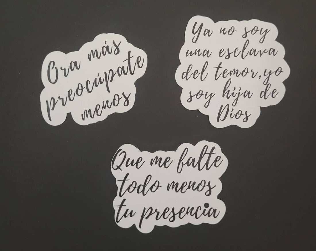 Stickers ALC Die Cut Positivos Whitte Glossy