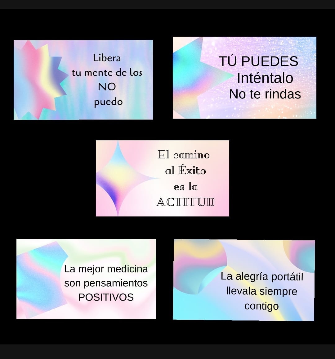 Tarjetas 5mensajes Set
