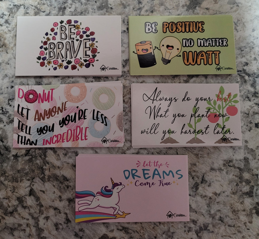 Tarjetas 5Mensajes Set Ingles