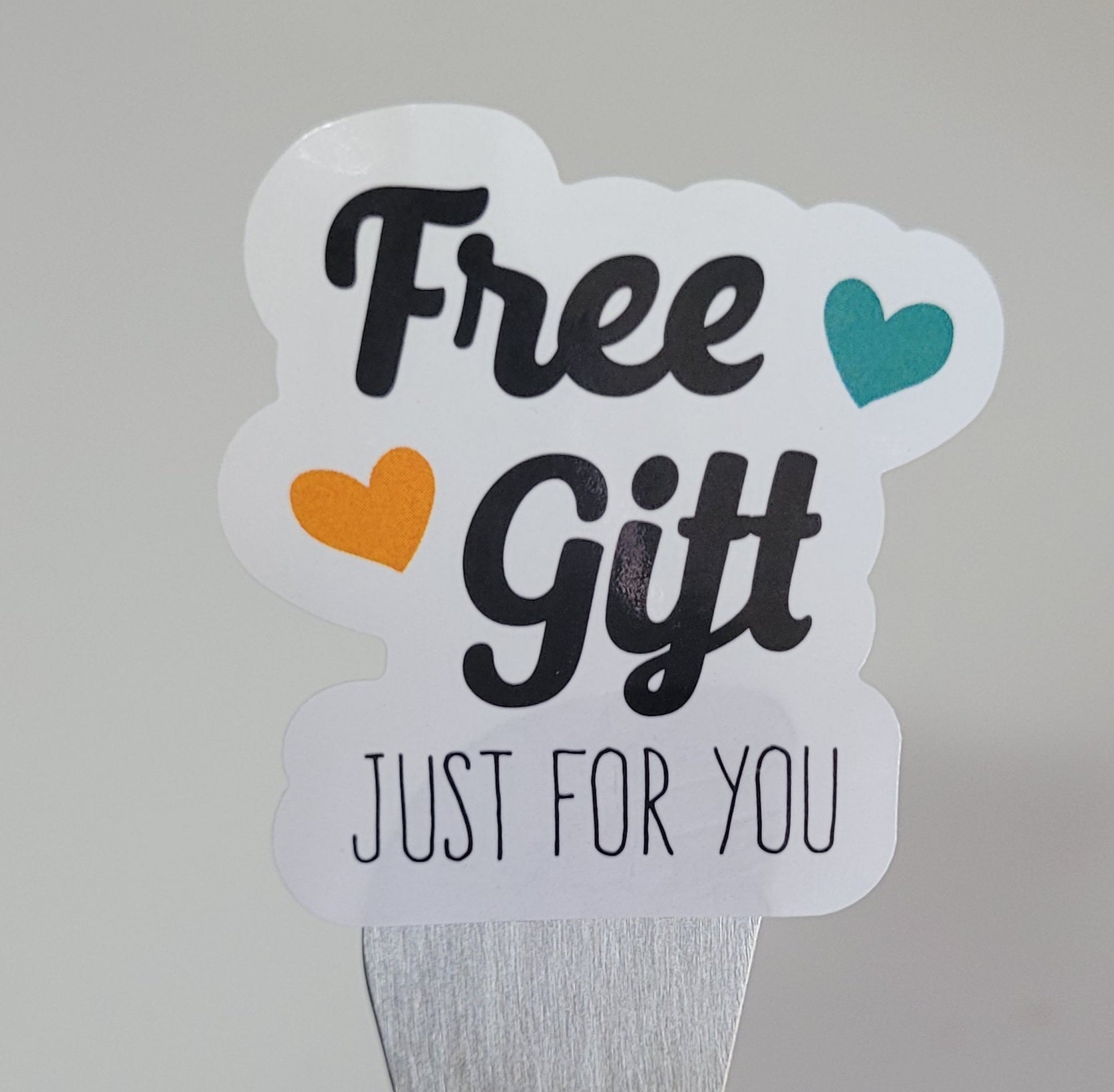 100 Stickers Prediseñado Thank You Free Gift Large