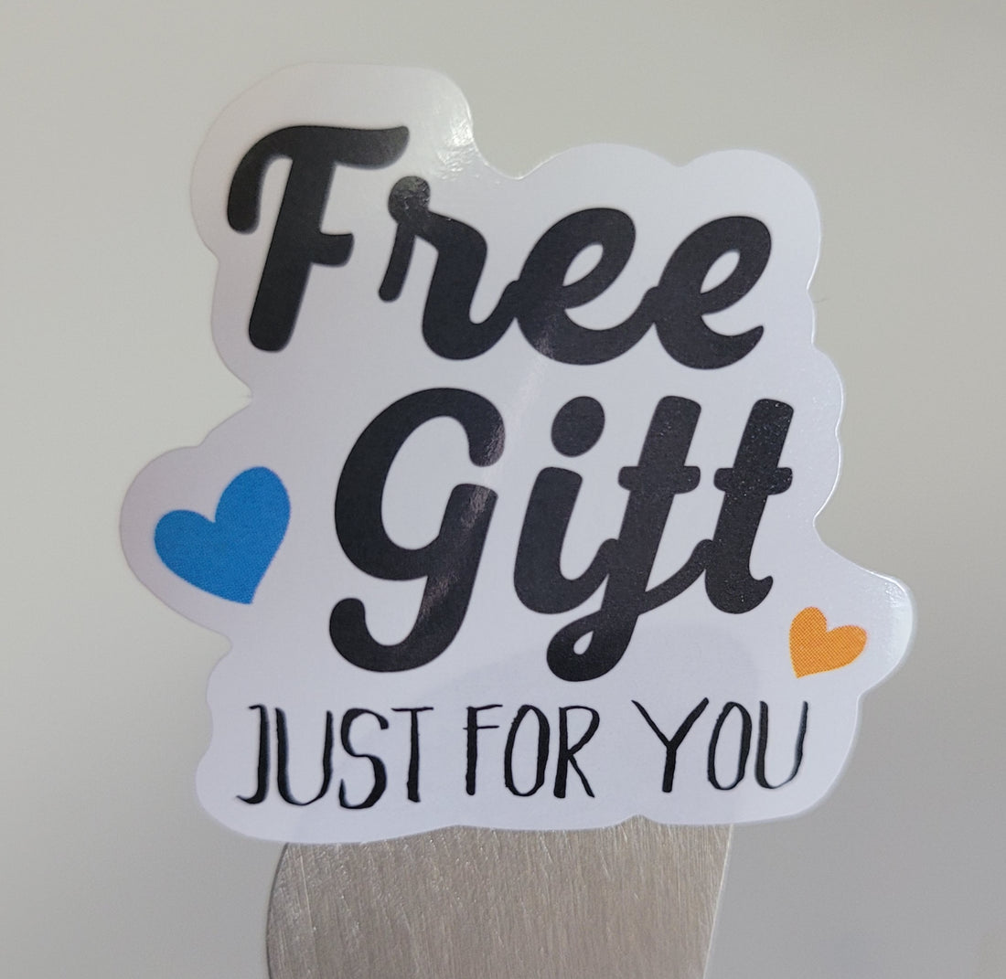 100 Stickers Prediseñado Thank You Free Gift Small