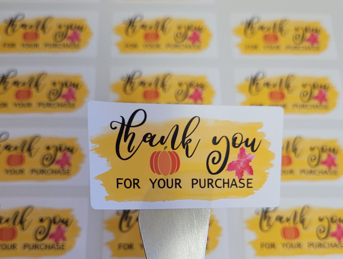 Stickers Otoño Rectangular Glossy