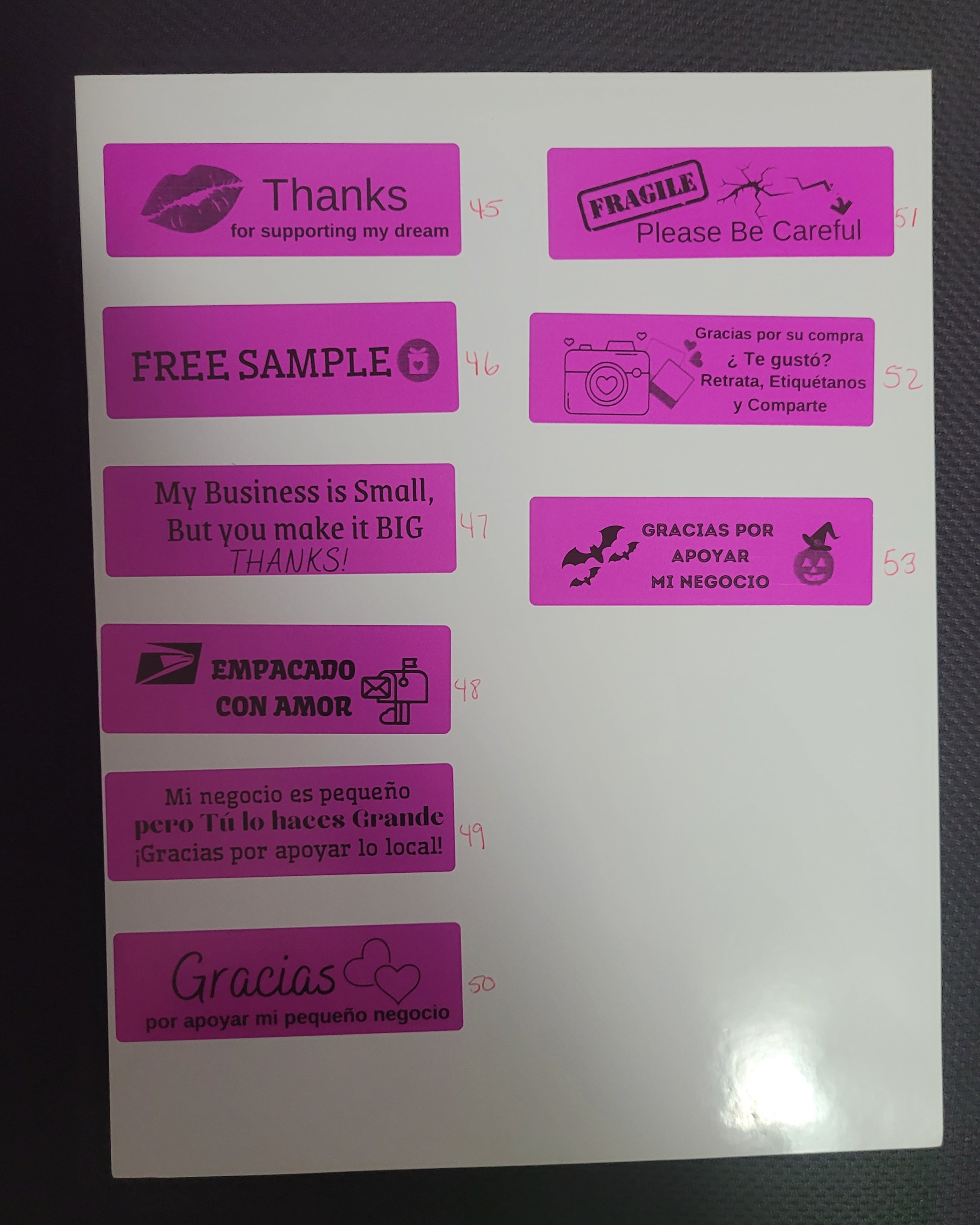 100 Sellos Mensajes Mix