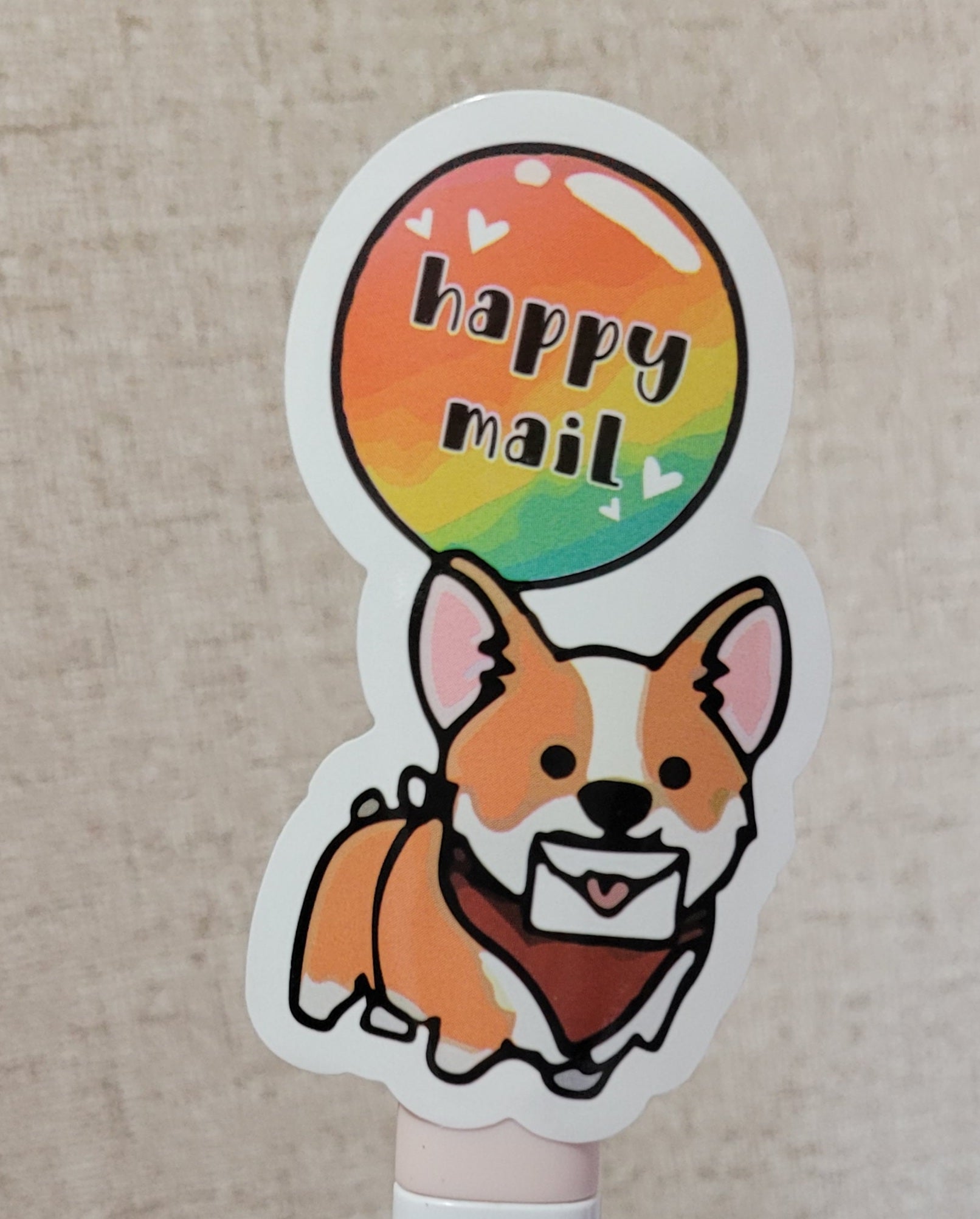 100 Sticker Prediseñado Mail Dog