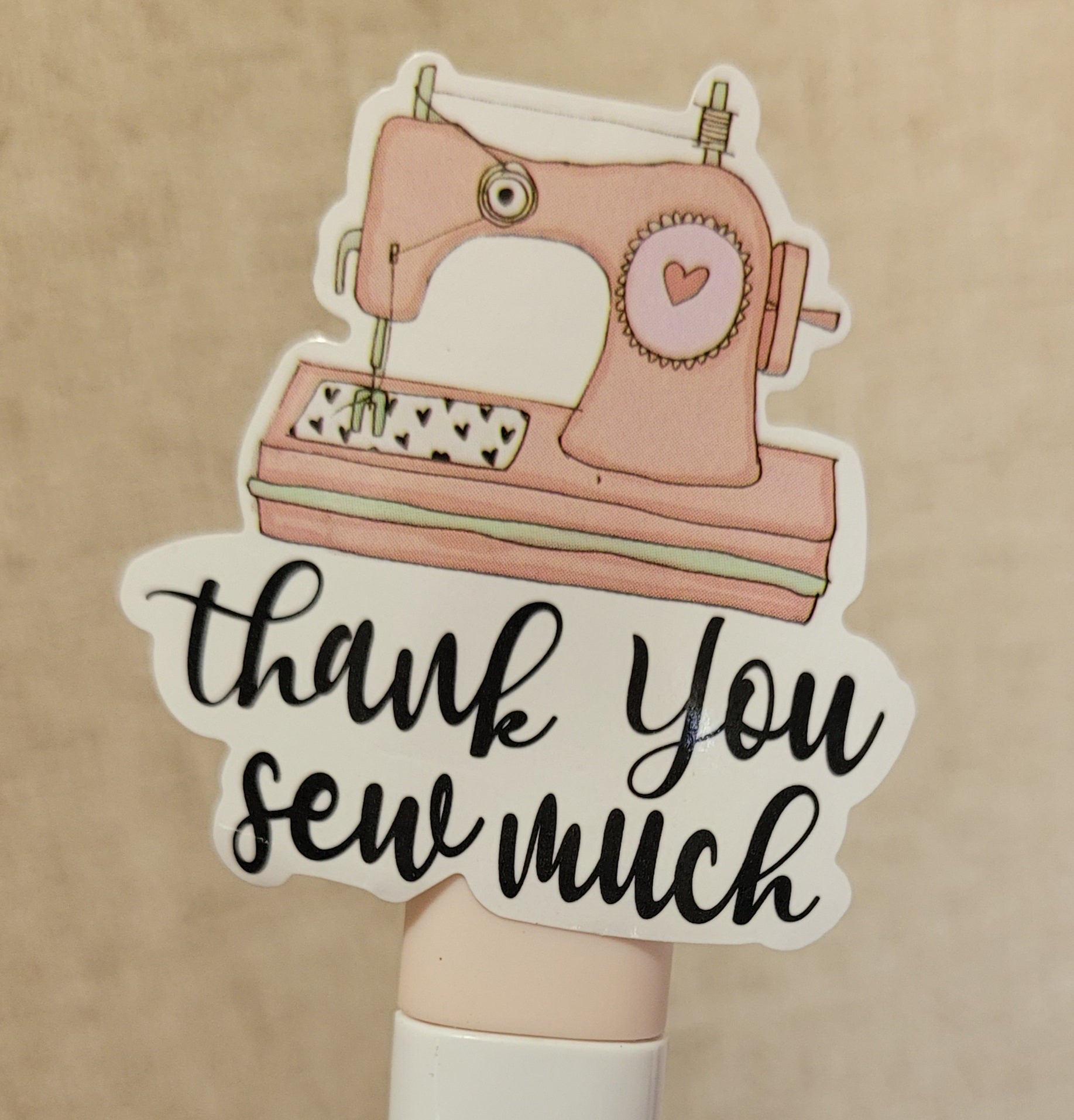 100 Stickers Prediseñado Thank You Sew