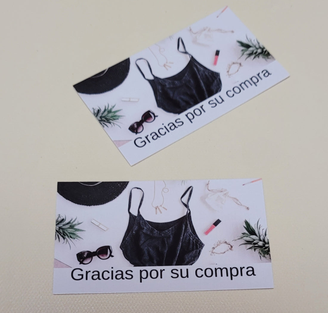 Tarjeta Agradecimiento Boutique