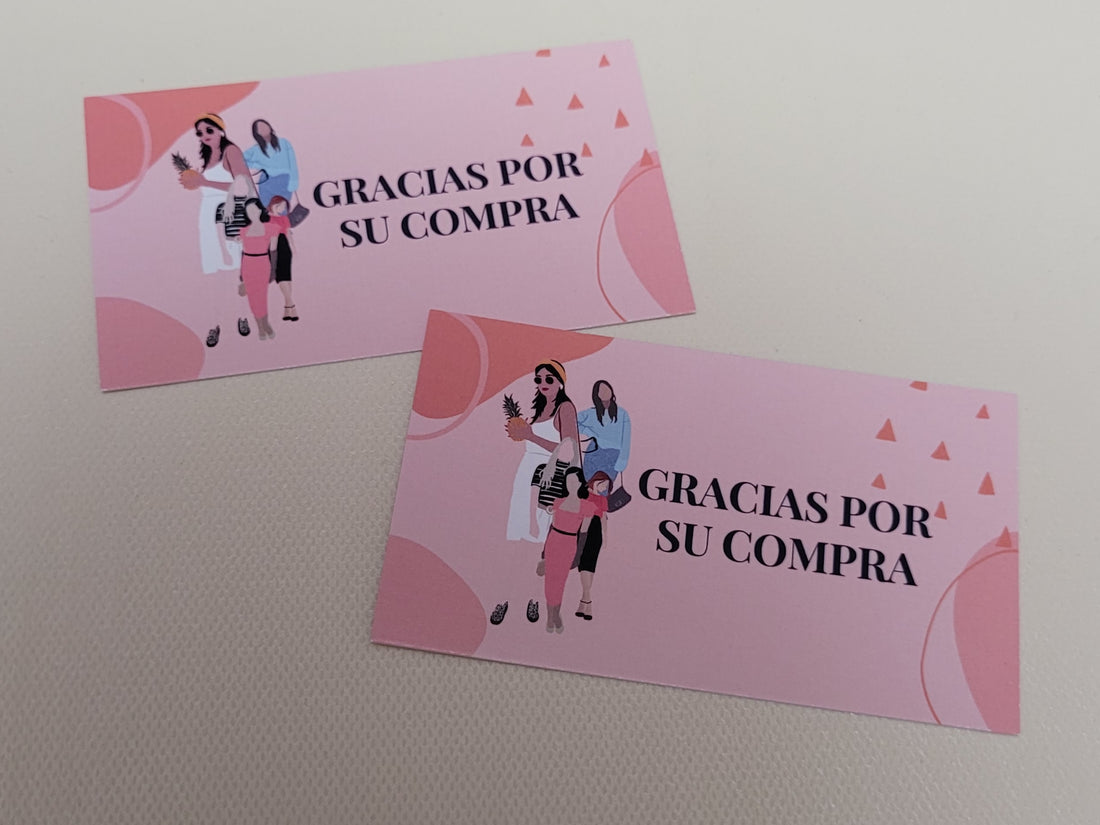 Tarjeta Agradecimiento Girls