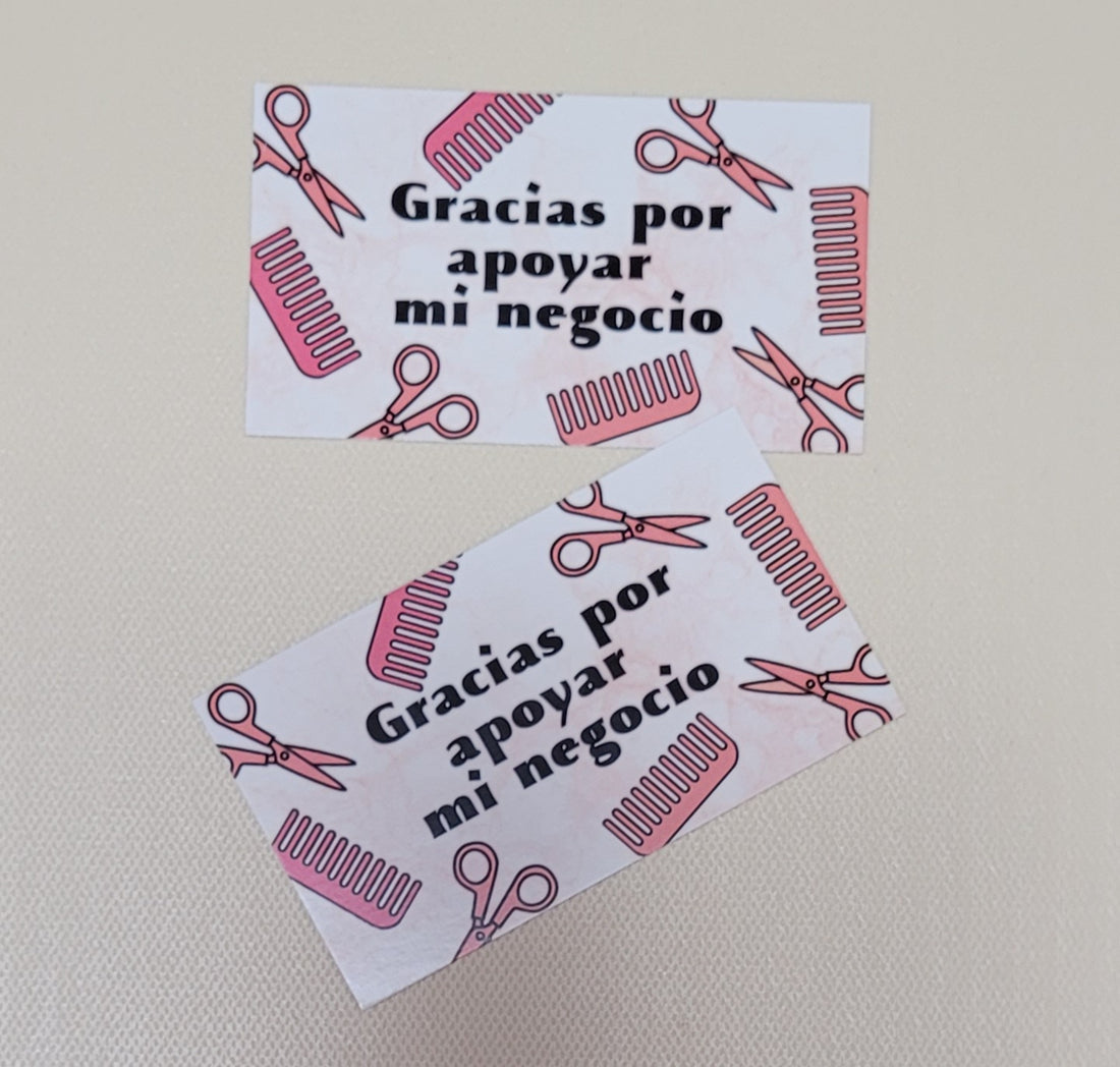 Tarjeta Agradecimiento Barber/Beauty