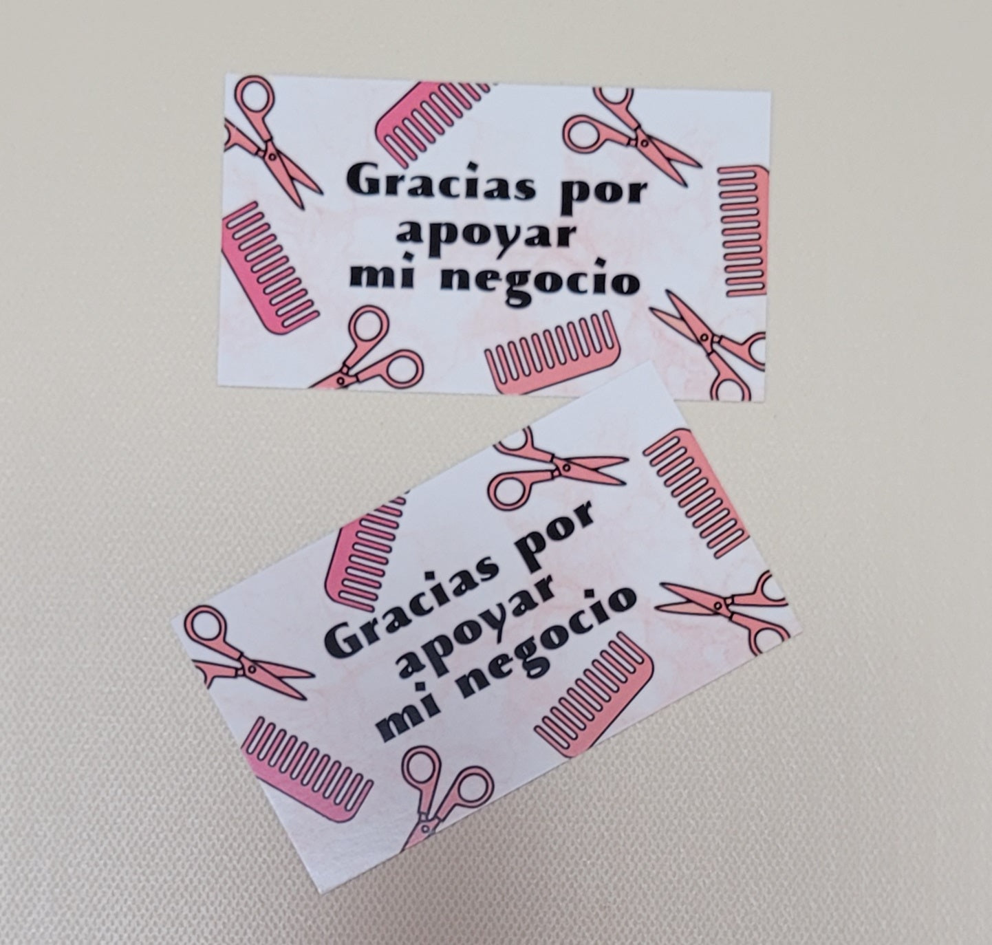 Tarjeta Agradecimiento Barber/Beauty