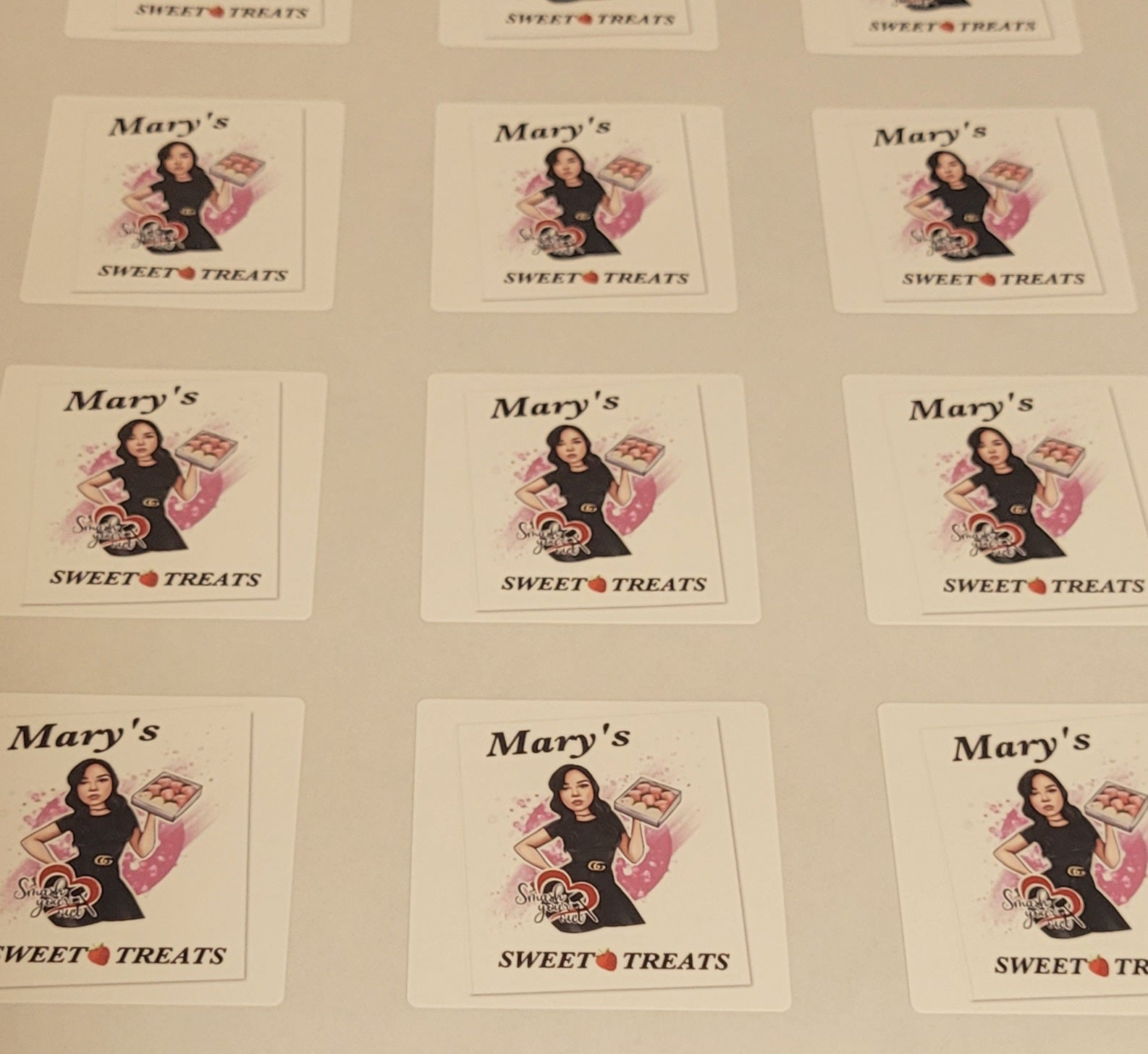 Stickers Personalizados Cuadrado 2x2 Pulgadas