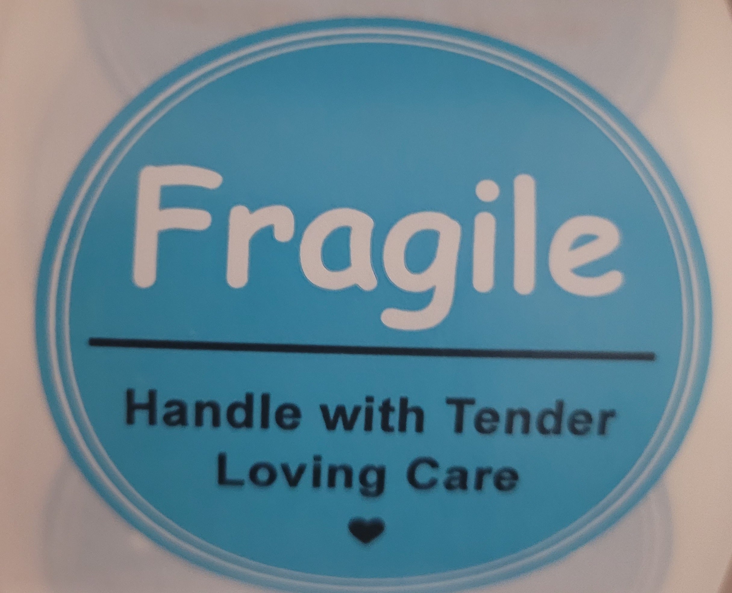 Set Stickers Prediseñados Fragile Circular