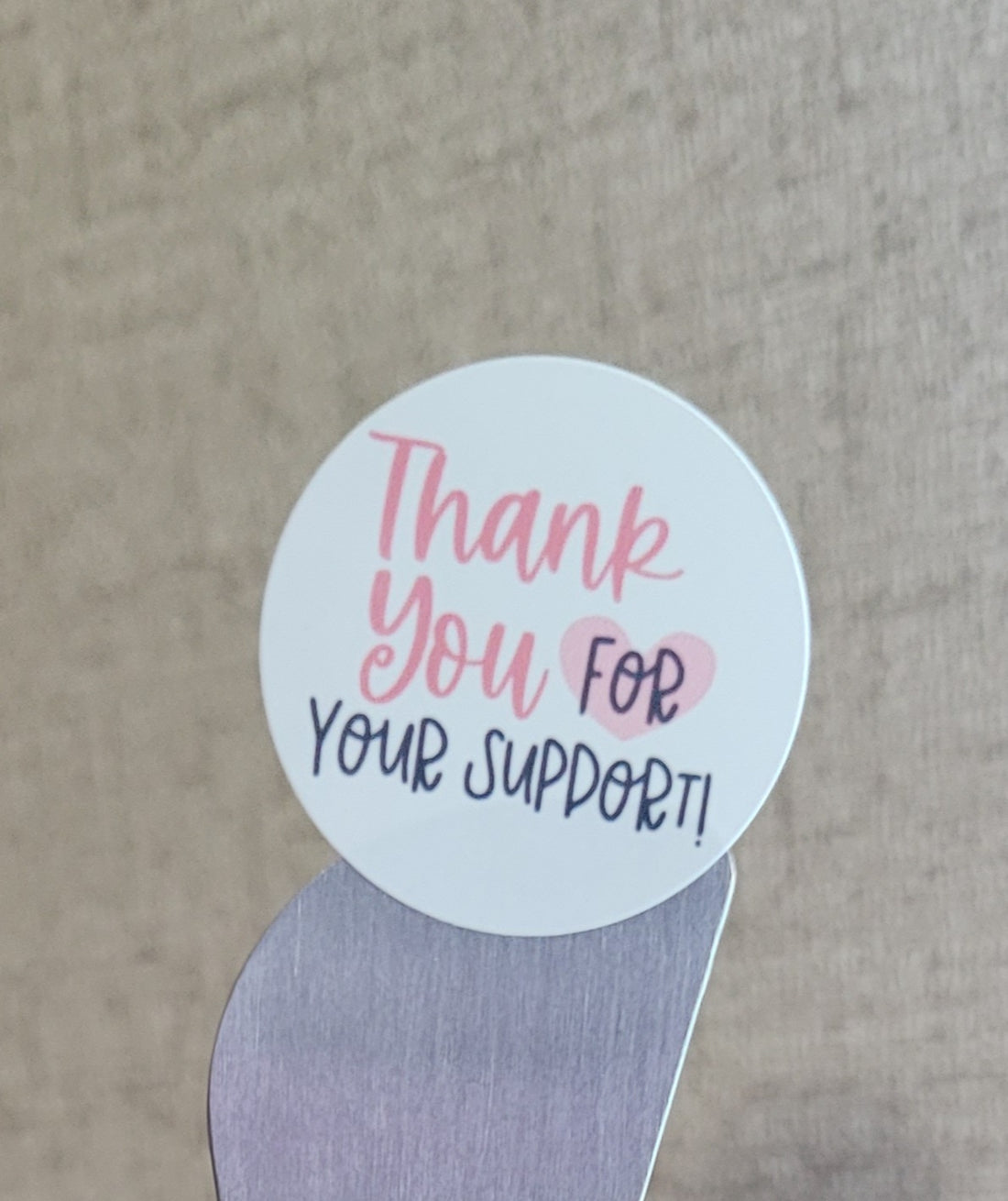 Mini Stickers 1" Thank You Support