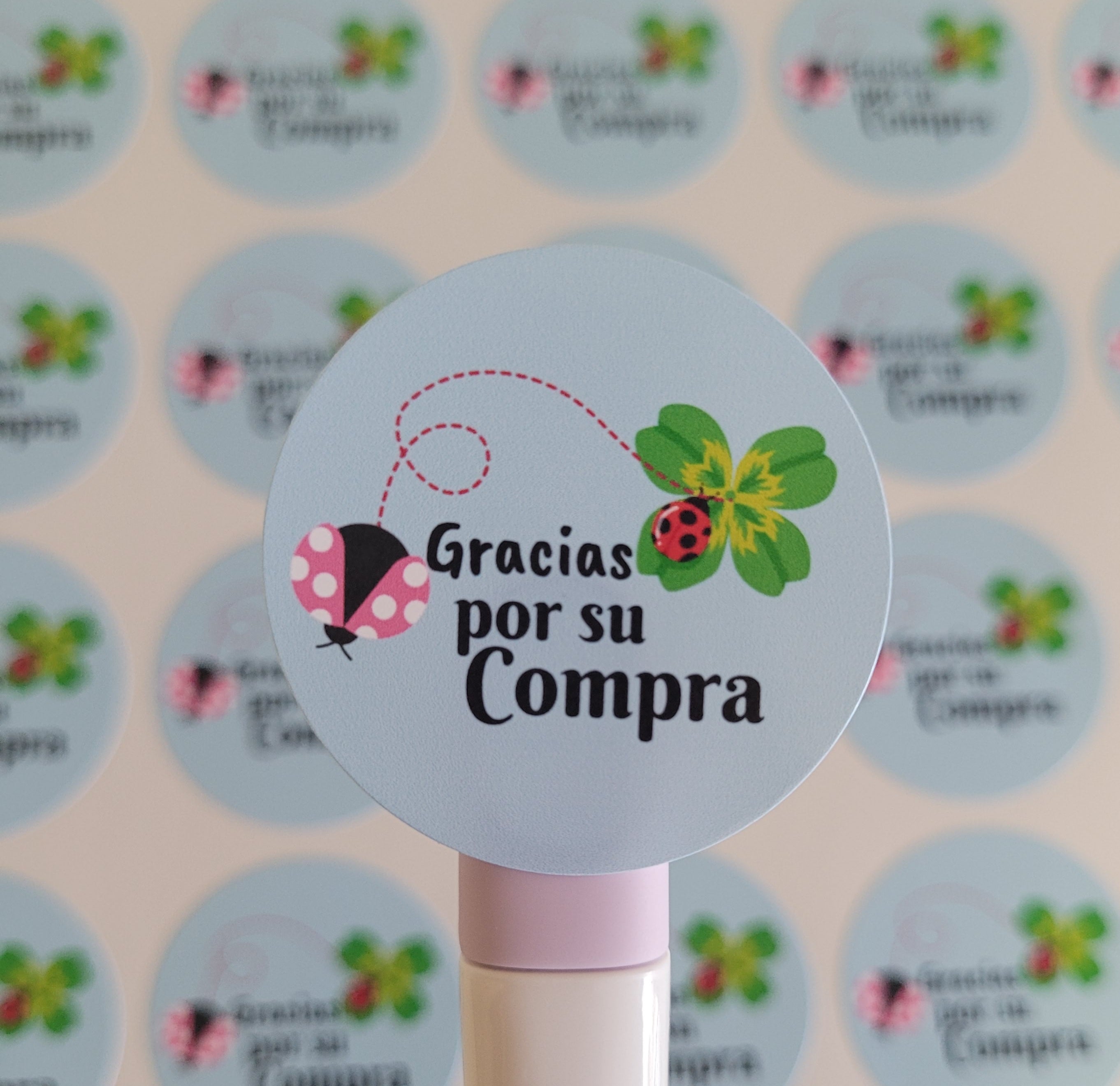 120 Sticker Prediseñado ALC Ladybug 1.5"