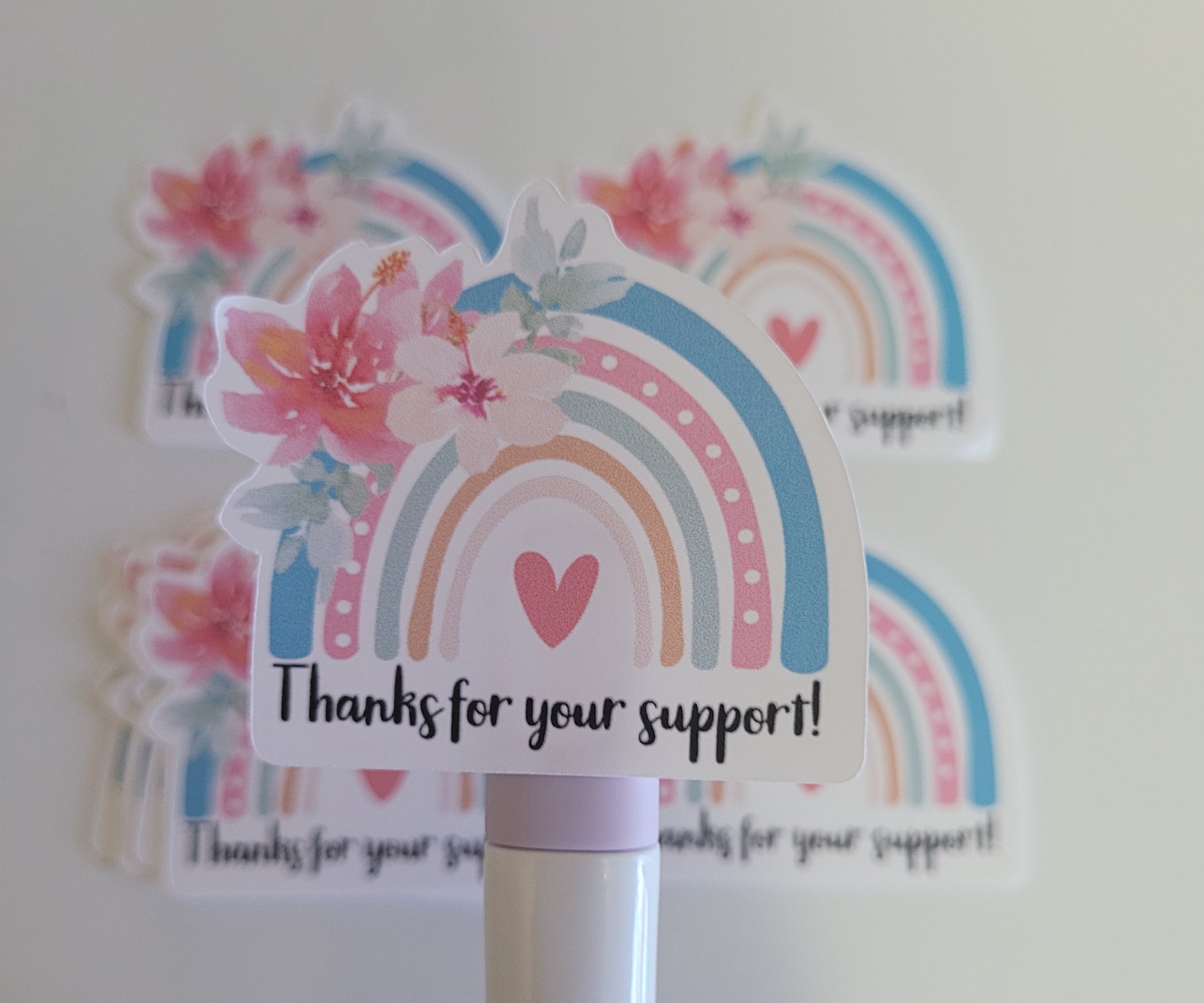 Stickers ALC Die Cut Rainbow/Floral