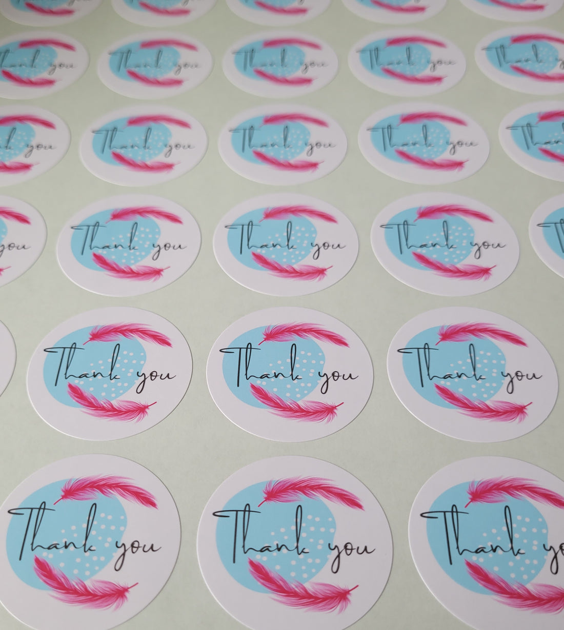 120 Sticker Prediseñado ALC Peacock 1.5"