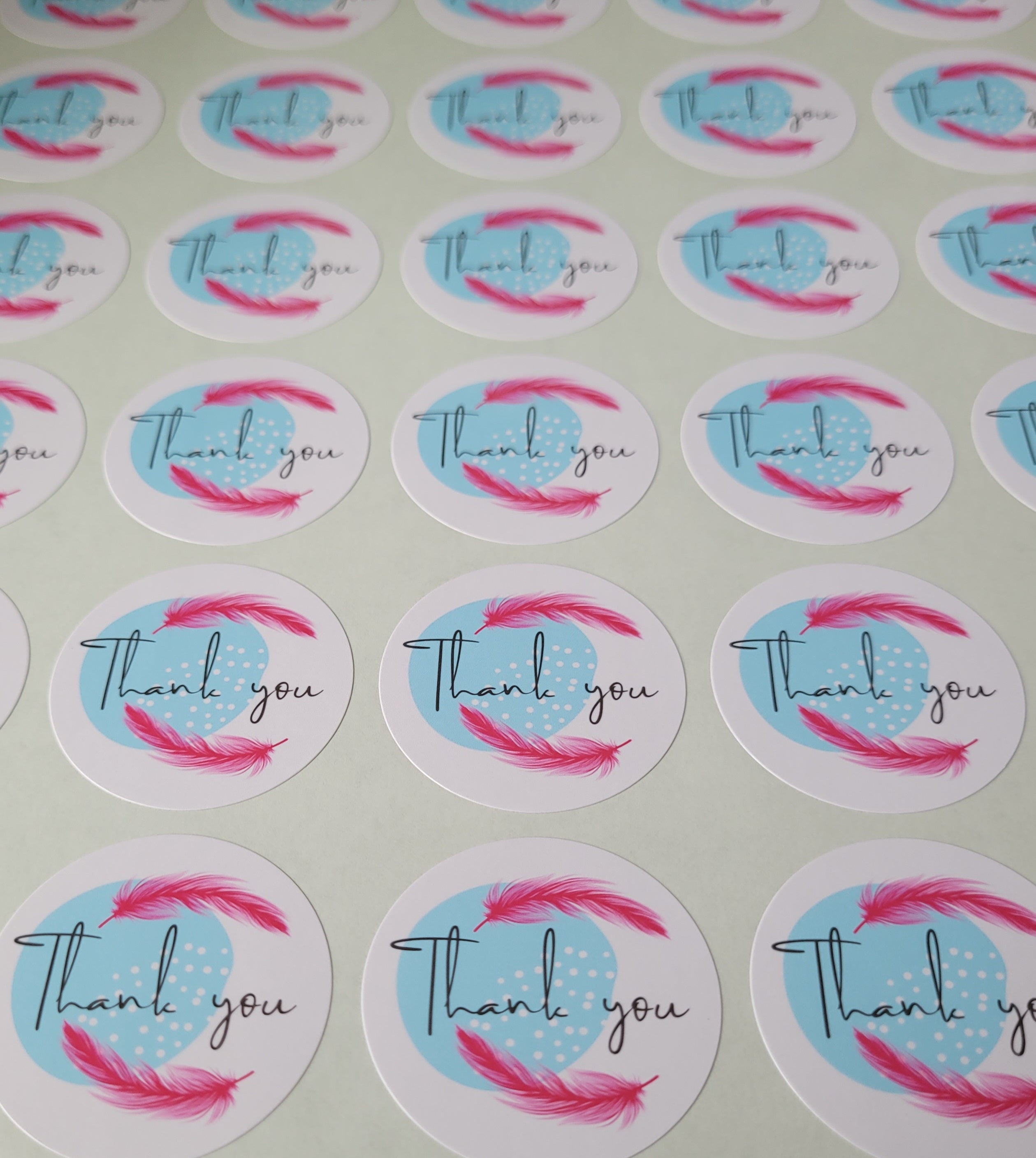 120 Sticker Prediseñado ALC Peacock 1.5"