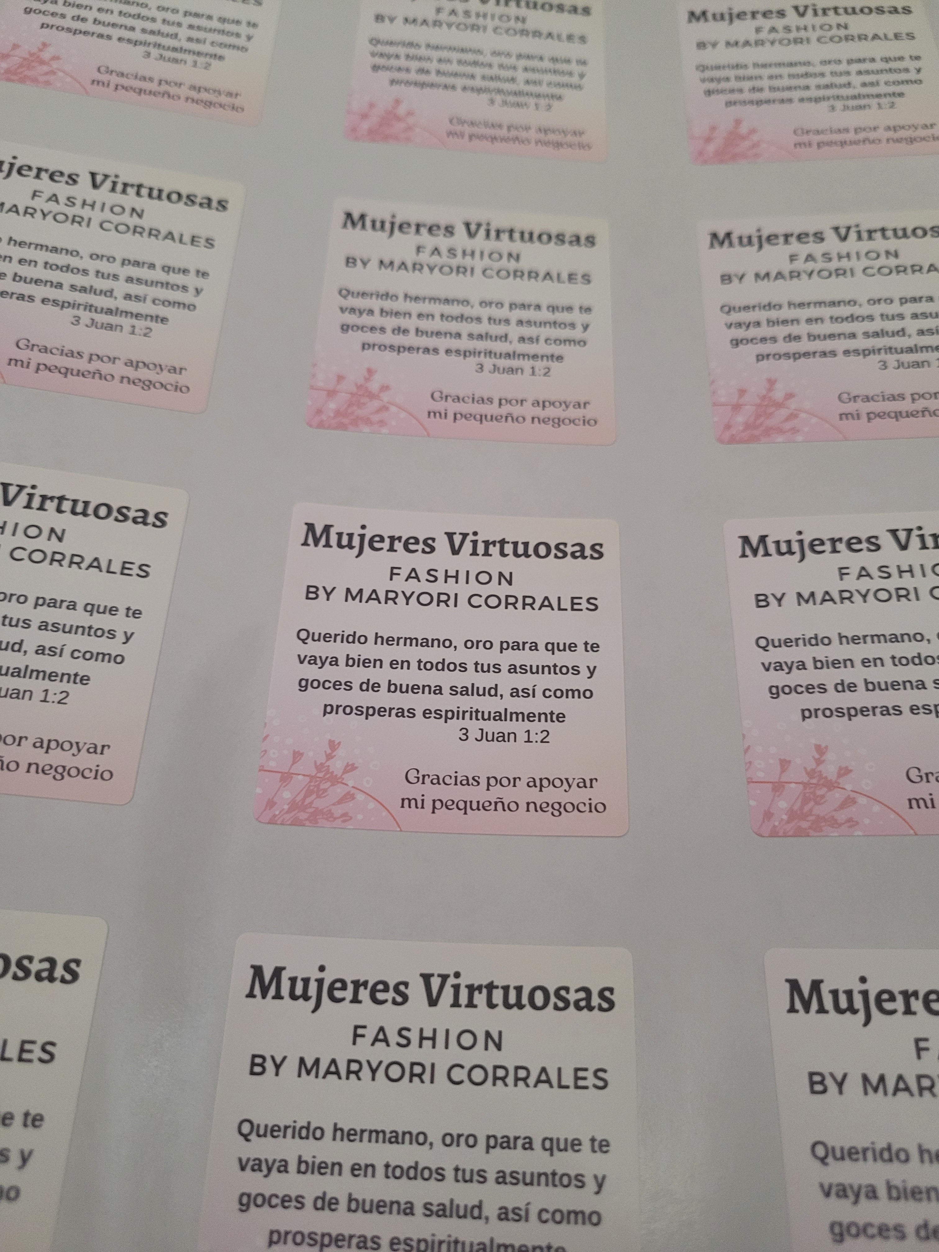 Stickers Personalizados Cuadrado 2x2 Pulgadas