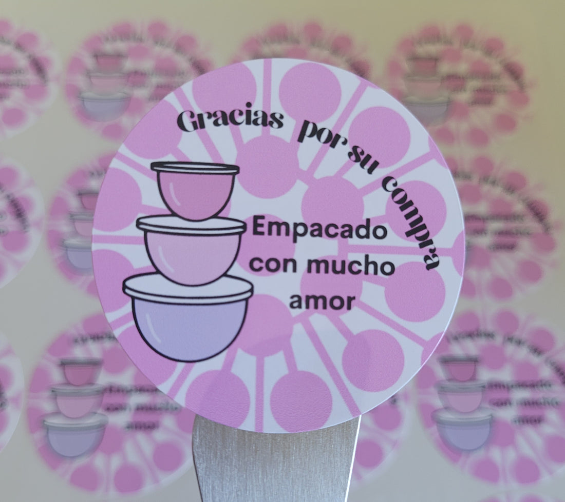 100 Stickers 2" tupper