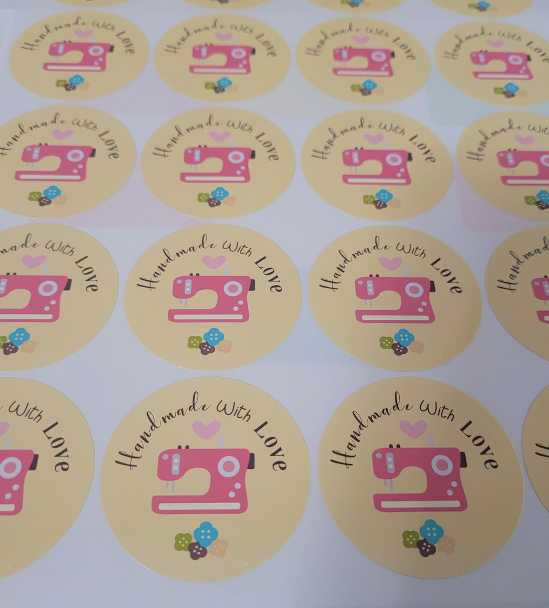 100 Stickers 2" ALC Handmade Sewing