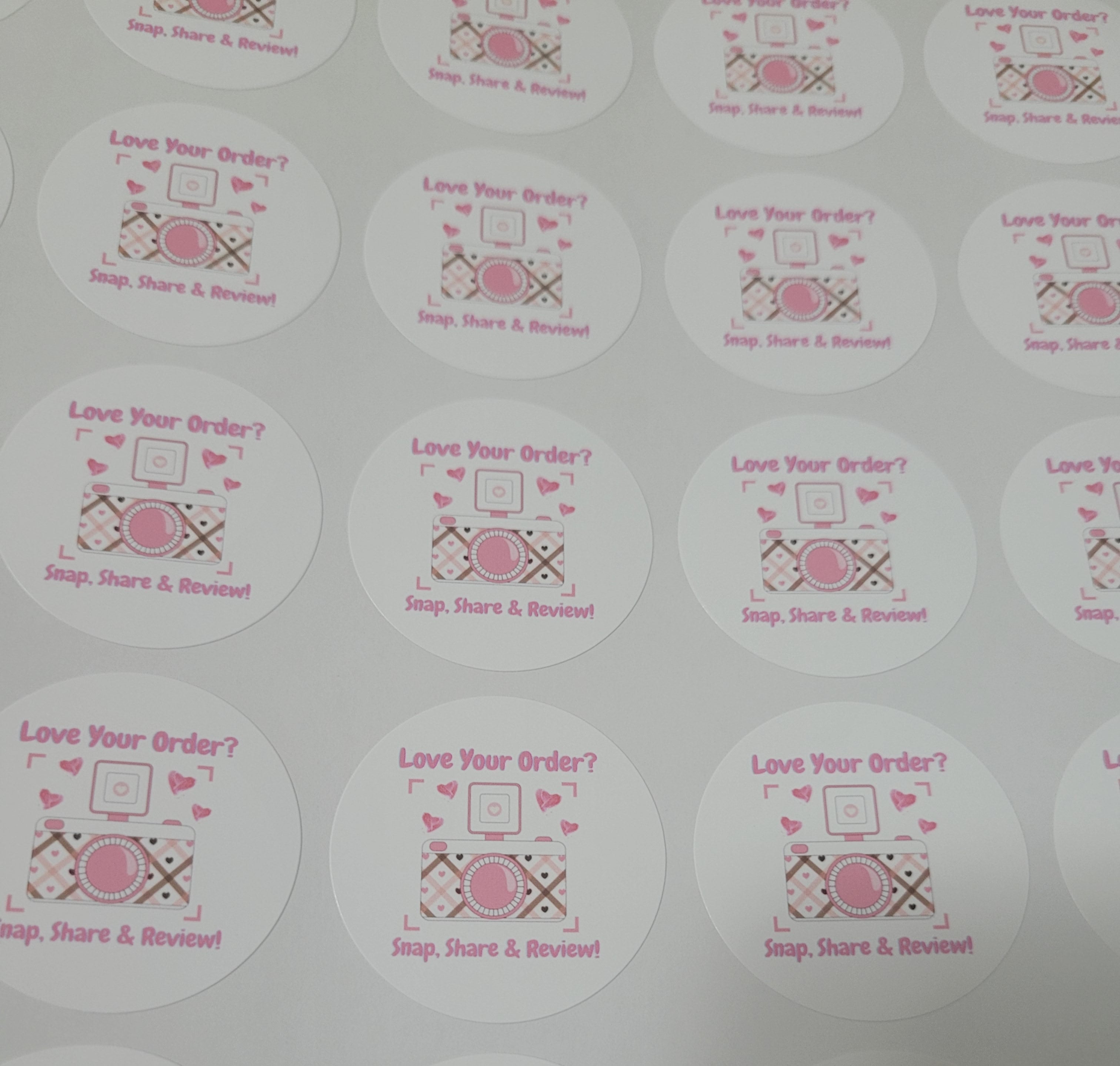 120 Sticker Prediseñado ALC Share Pink 1.5"