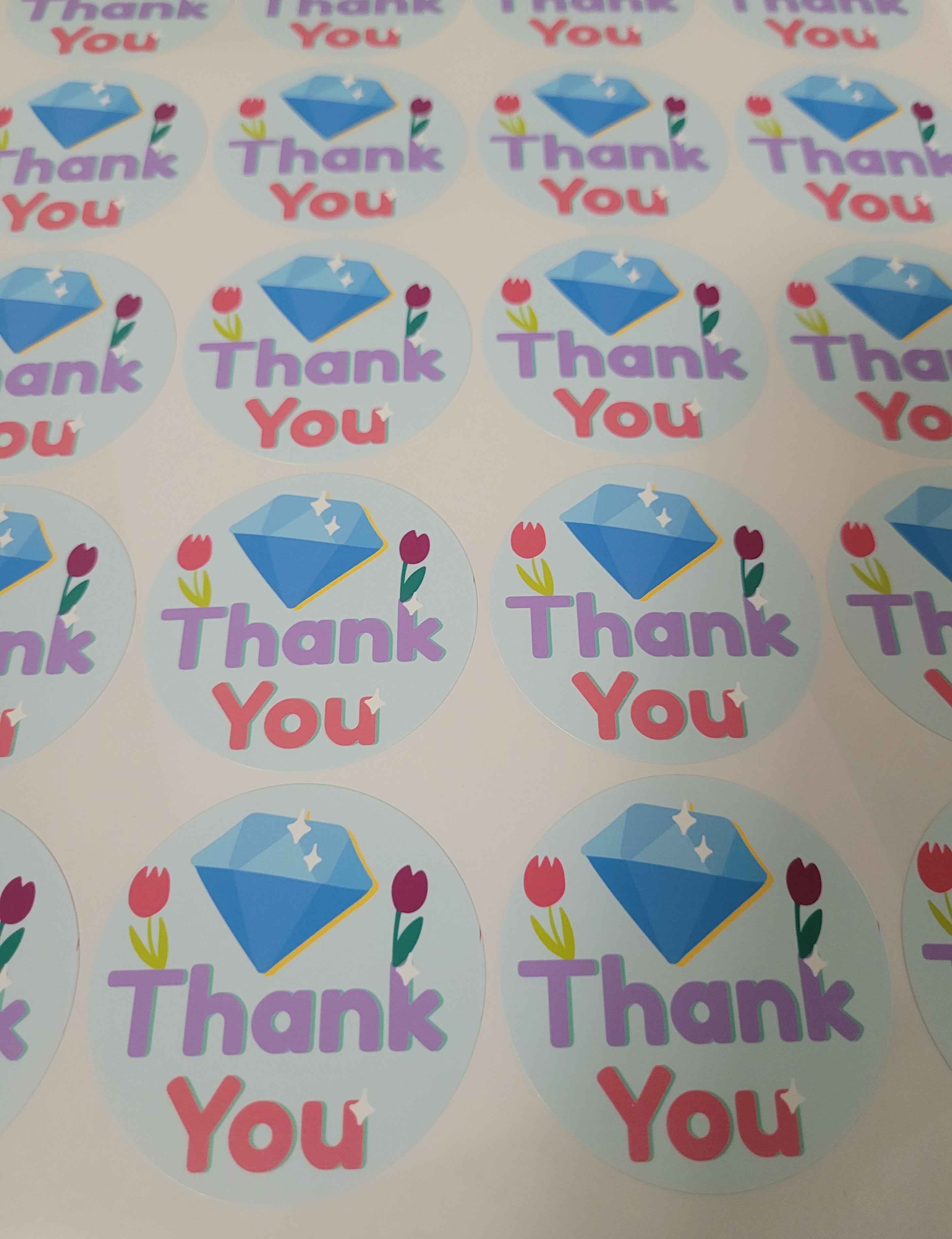 100 Stickers 2" ALC Diamante