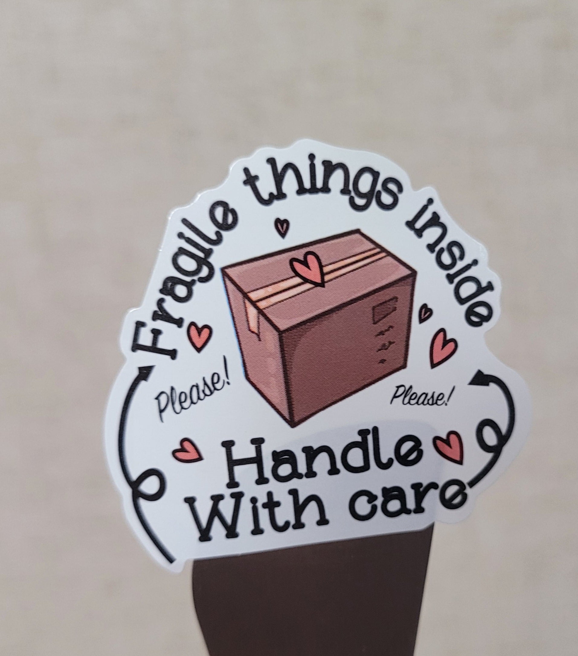 100 Sticker Prediseñado Fragile 3