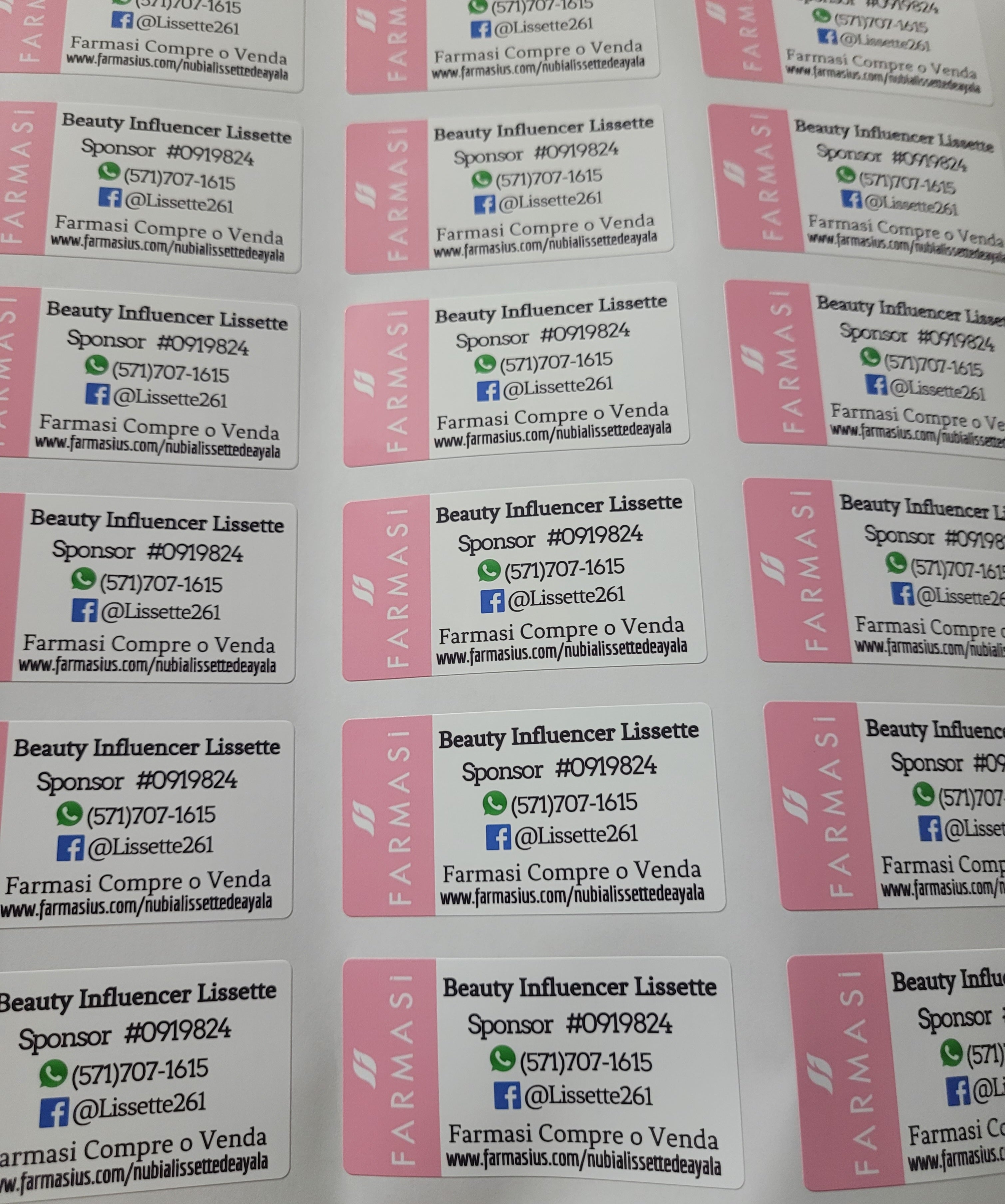 Stickers Personalizados Rectangular 2.37x1.25 Pulgadas