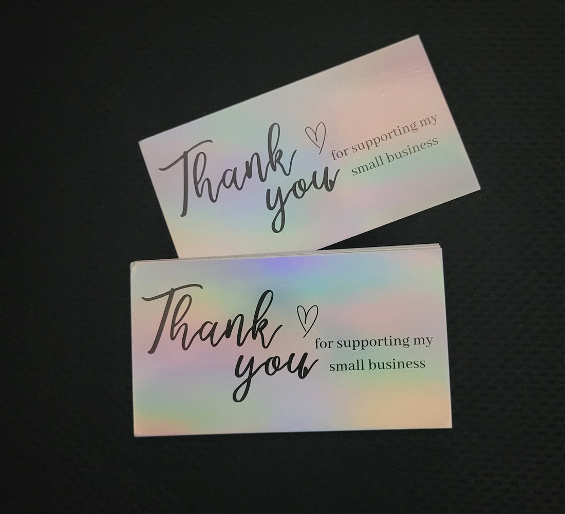 Tarjeta Holográfica Thank You 1