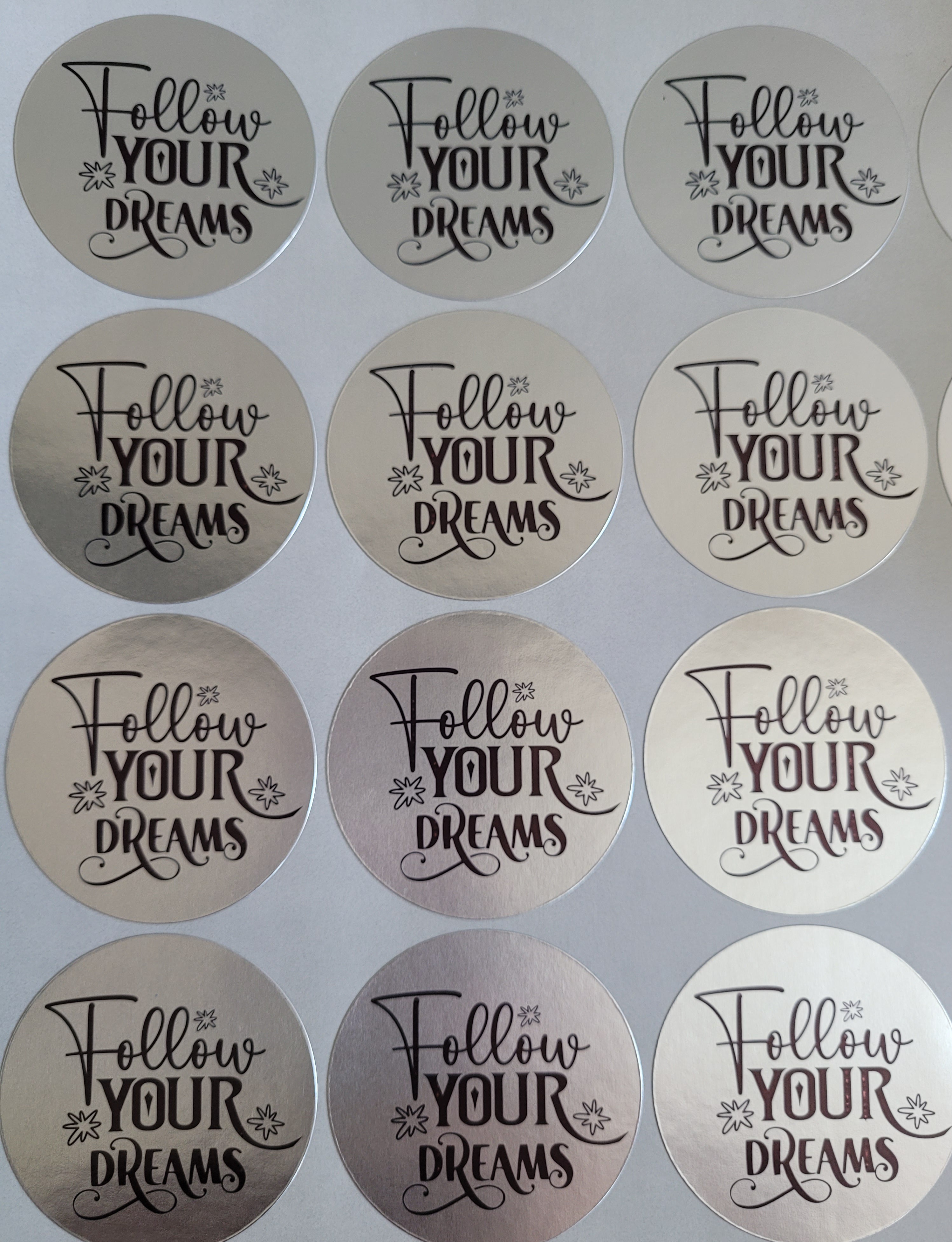 100 Stickers 2" Follow Your Dreams