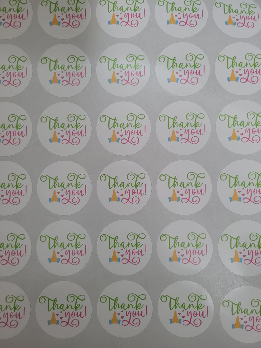 120 Sticker Prediseñado ALC Thank You 🙏 1.5"