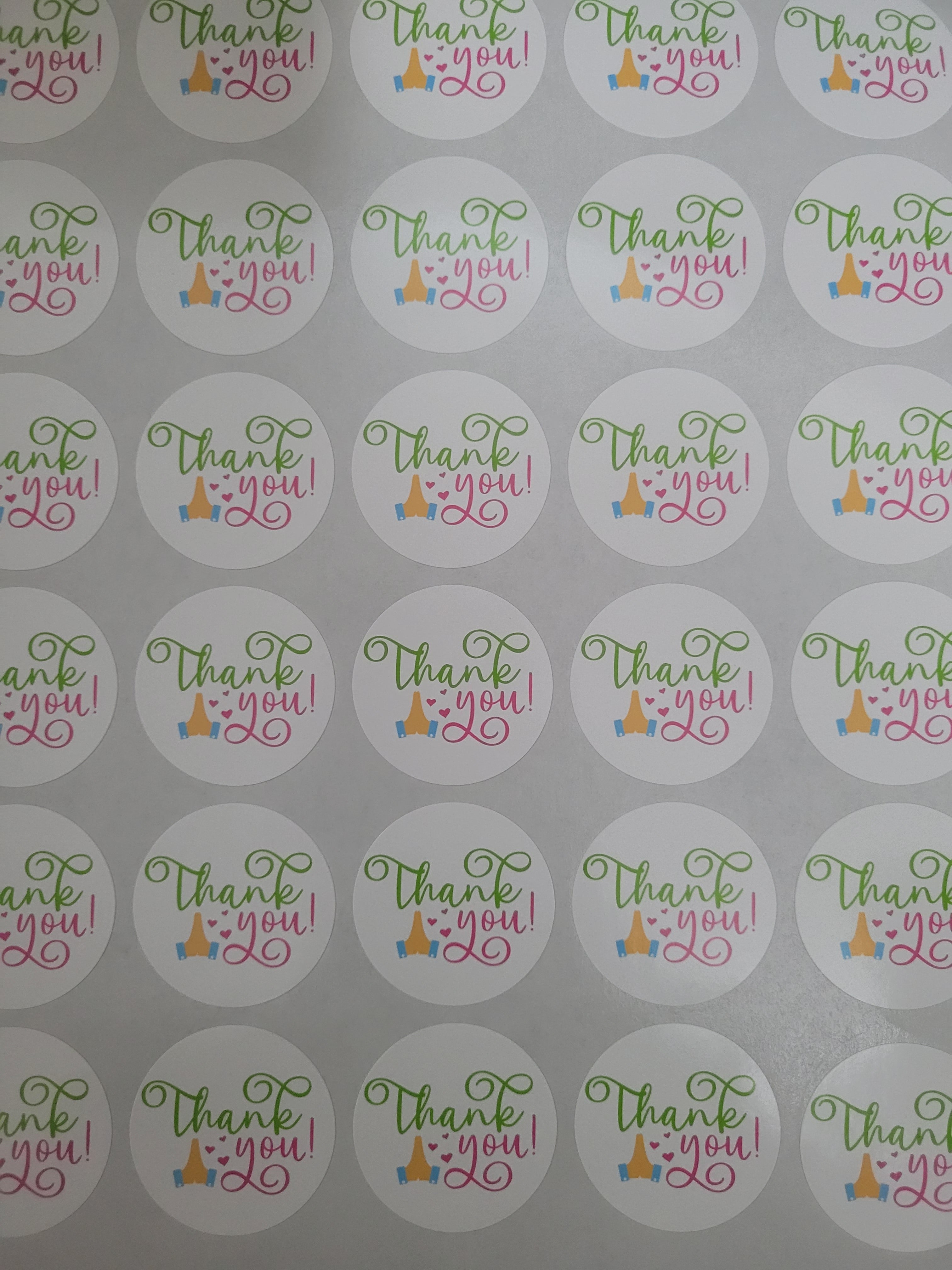 120 Sticker Prediseñado ALC Thank You 🙏 1.5"