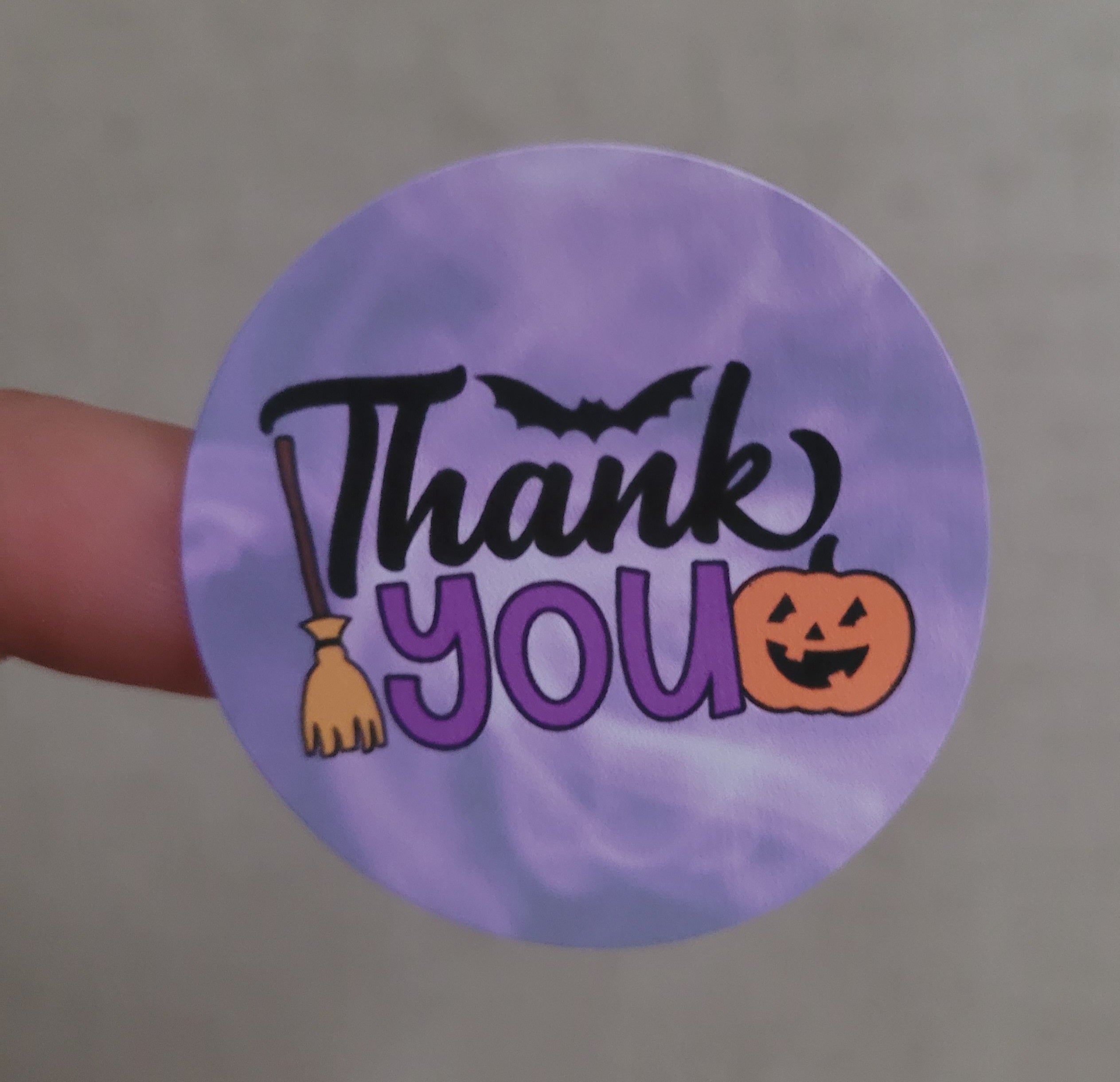 120 Sticker Prediseñado ALC Thank You Halloween1.5"