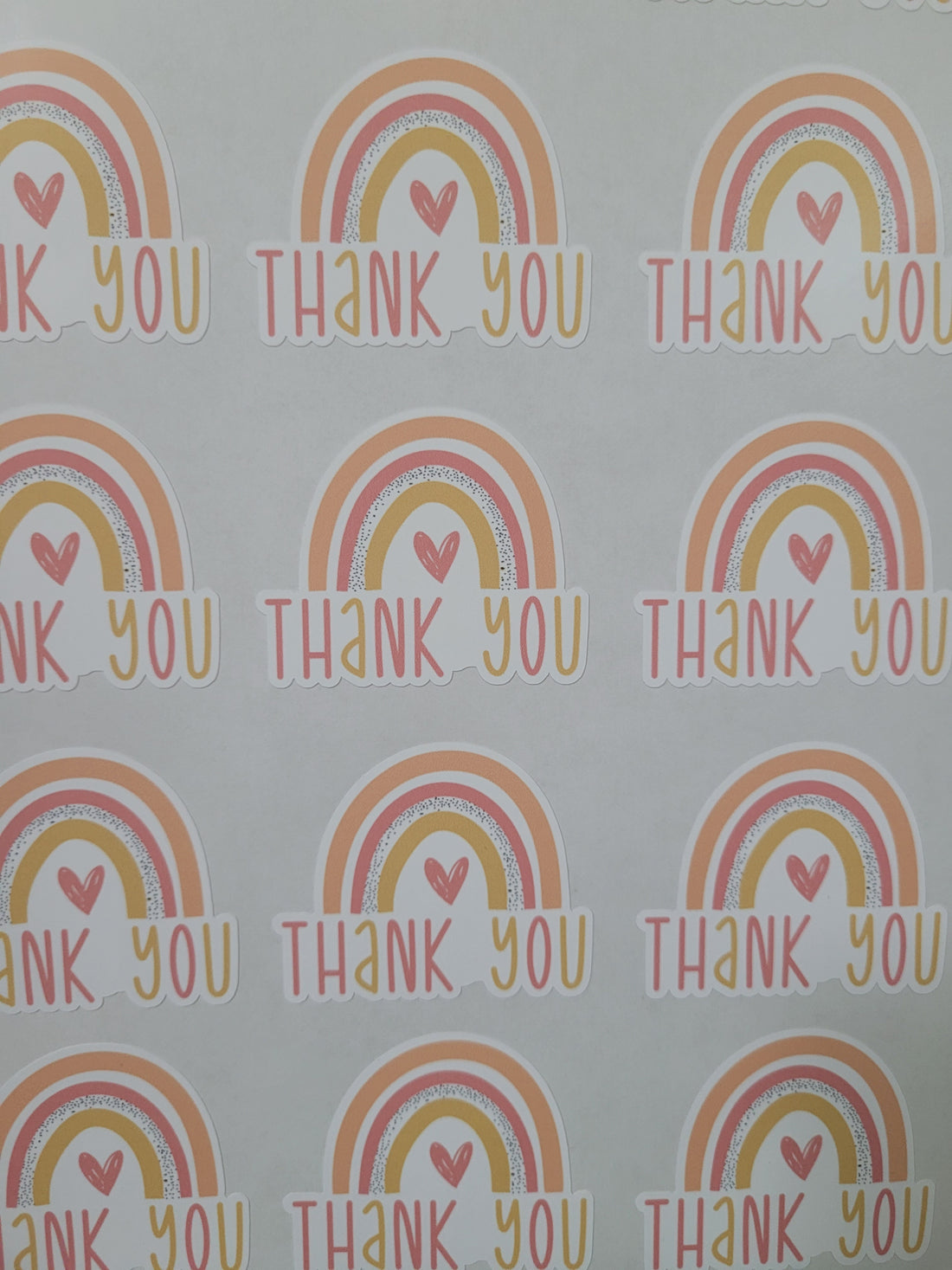 105 Sticker Die Cut ALC Thank Rainbow