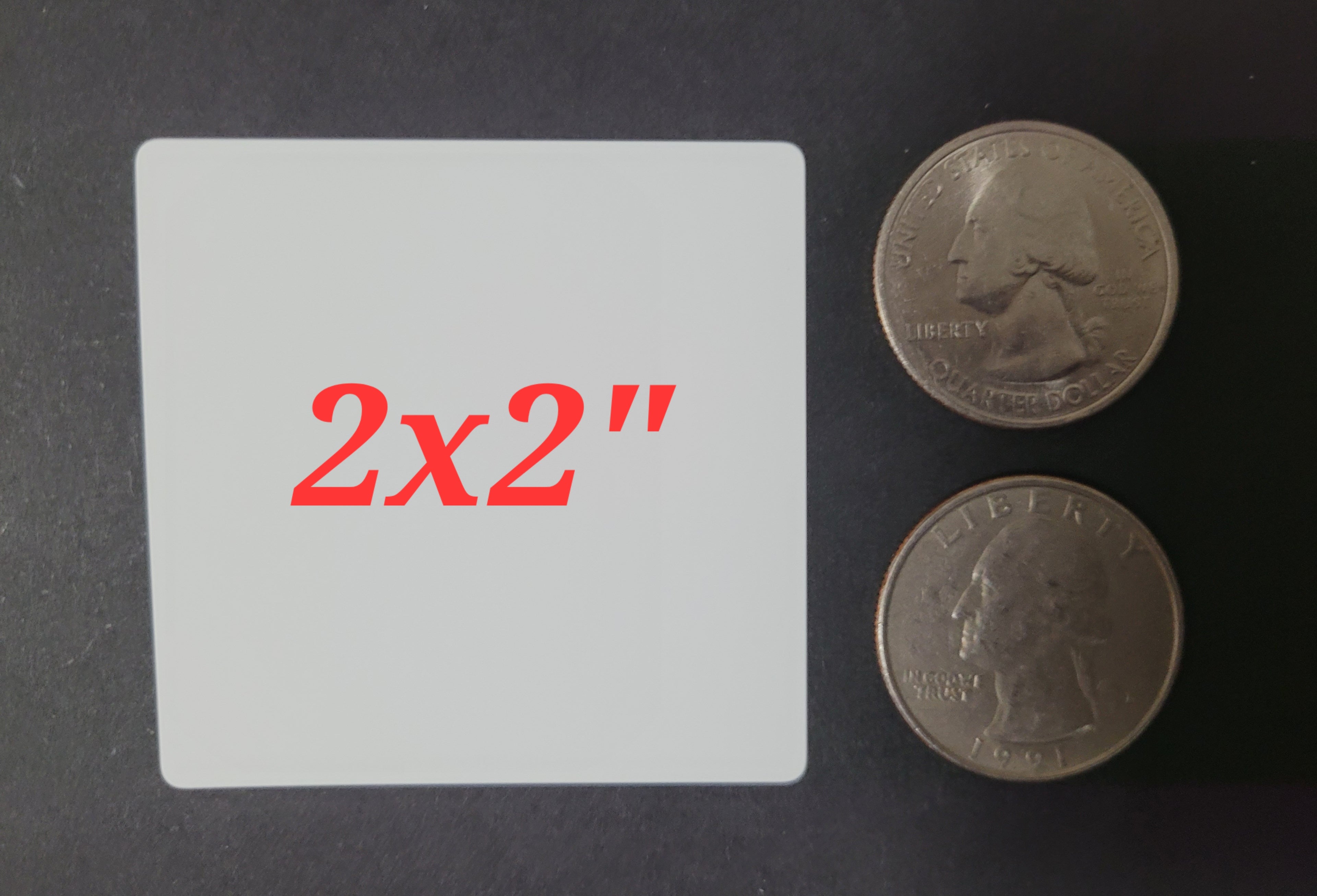 Stickers Personalizados Cuadrado 2x2 Pulgadas