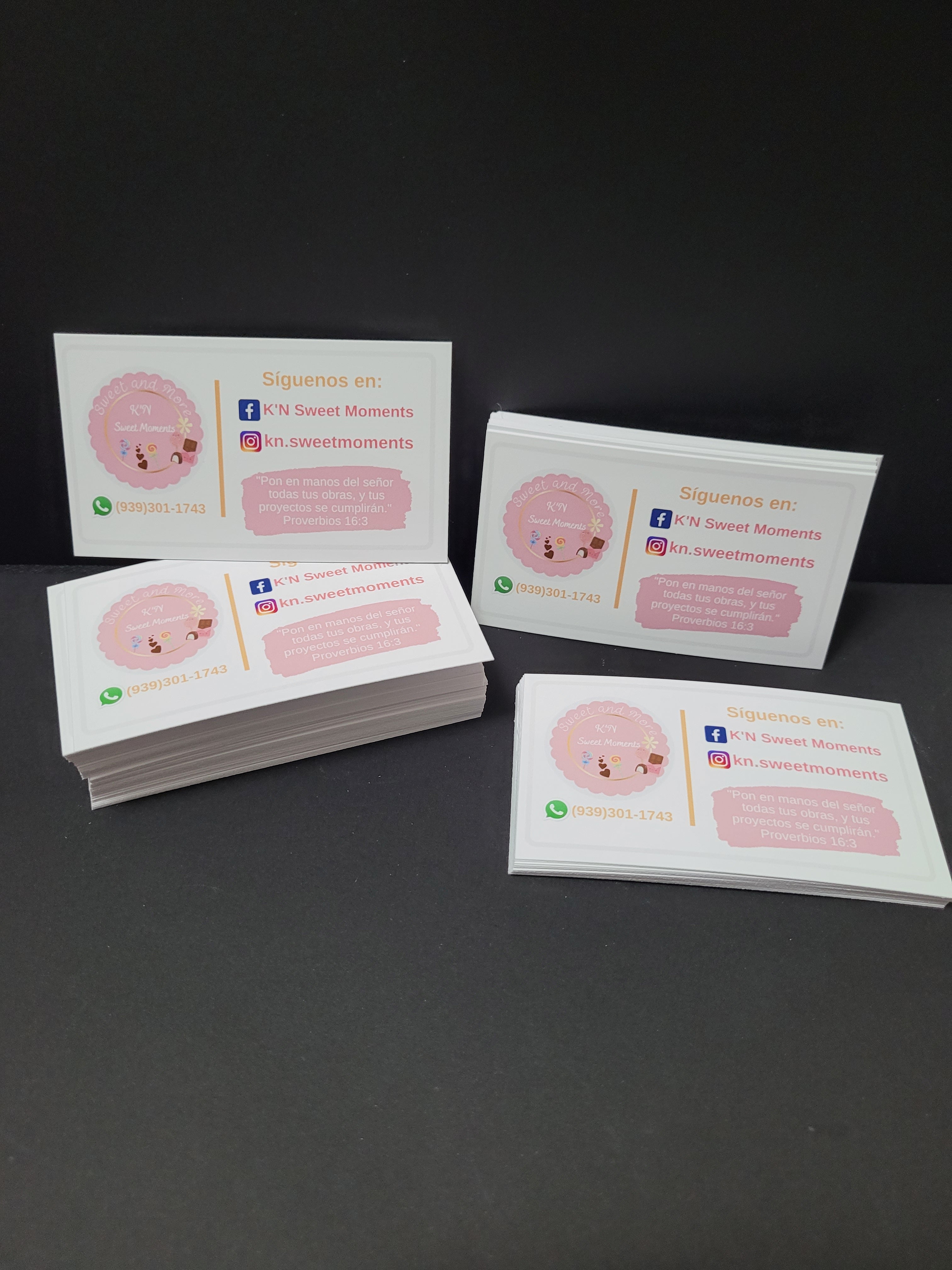 Semi- Personalizadas Tarjeta de negocio Matte White