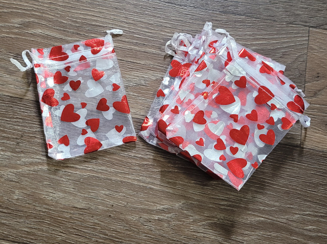 Bolsas de Organza 3x3 Festivo San Valentin