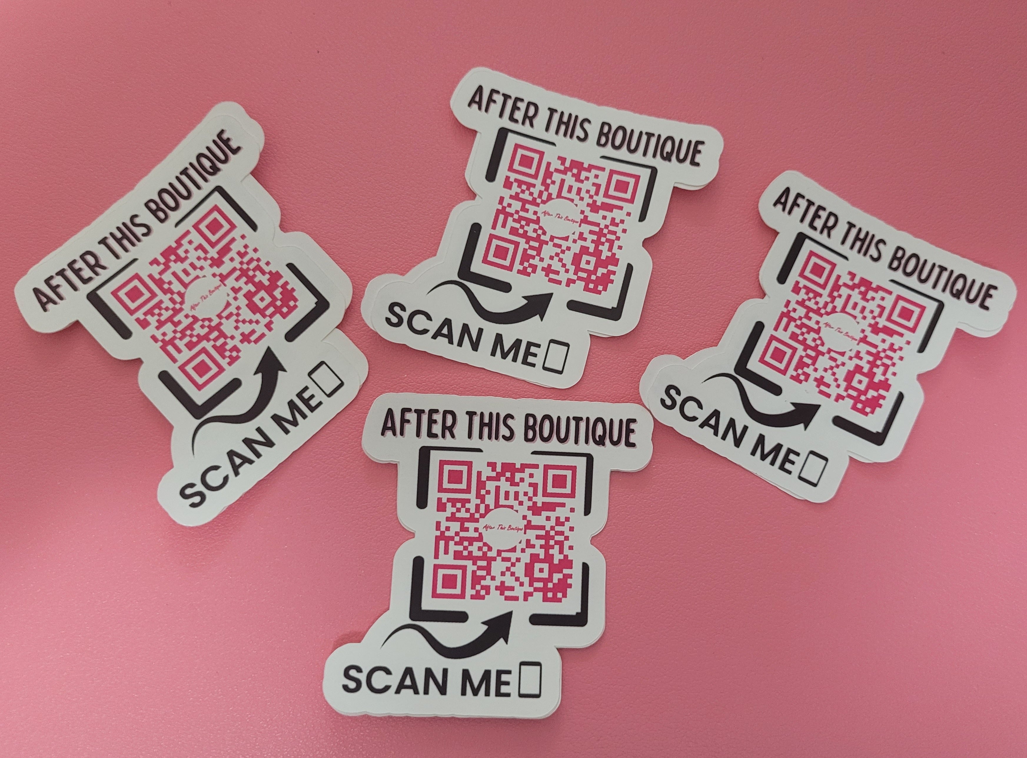 120 QR Code Stickers Waterproof Matte