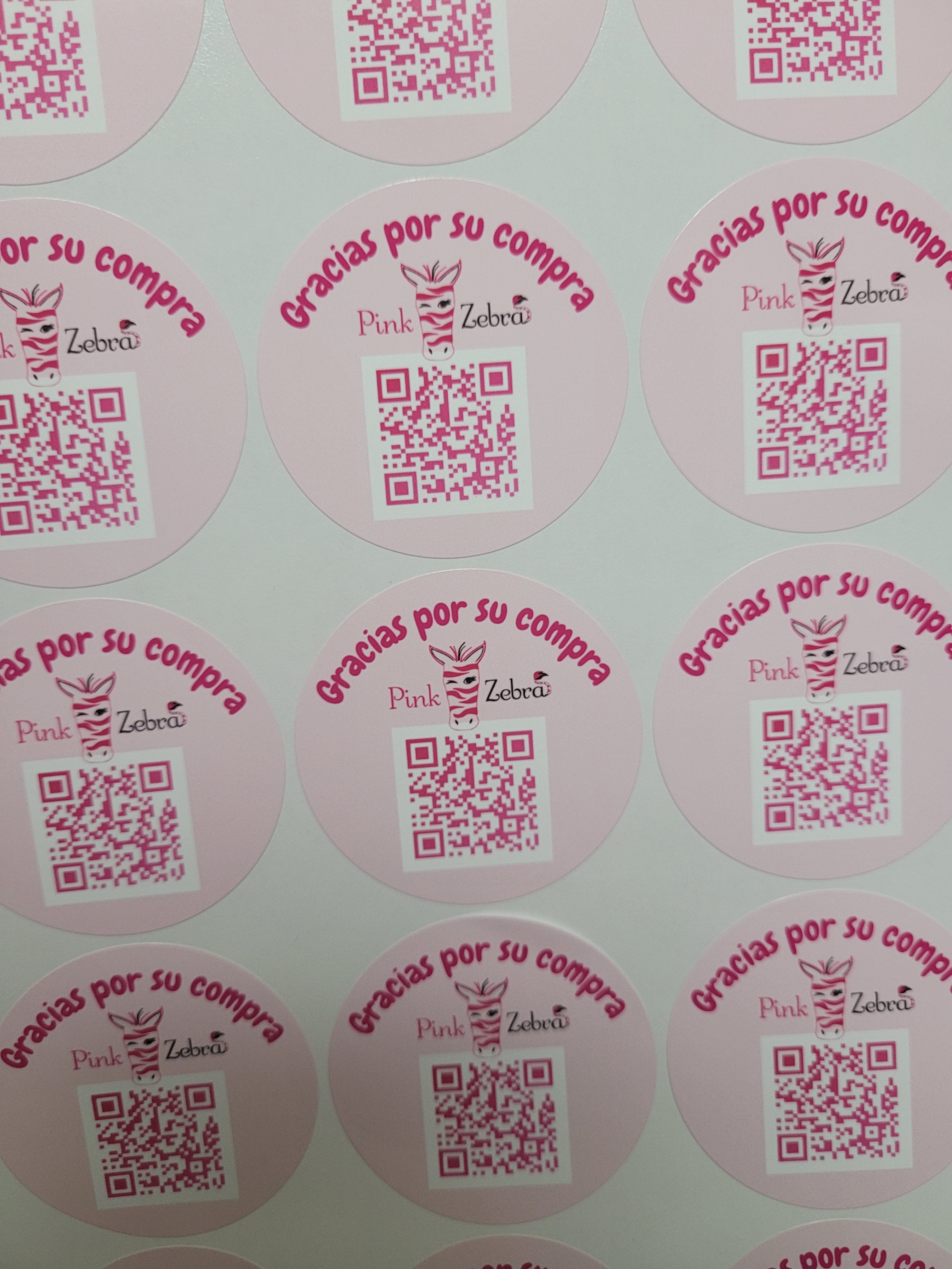 Stickers Circular 2" QR Code Stickers