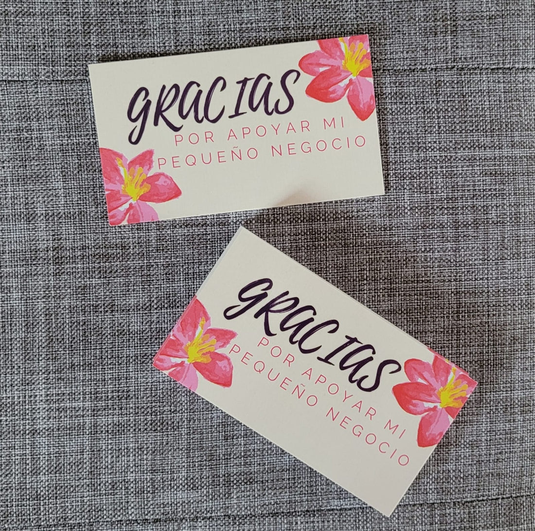 Tarjetas Agradecimiento Aloha