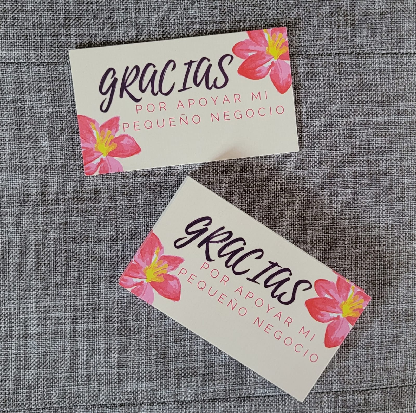 Tarjetas Agradecimiento Aloha