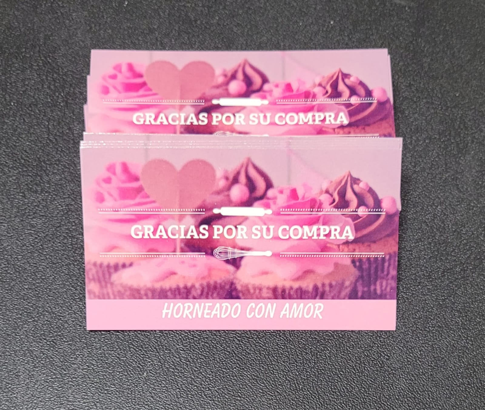 Tarjetas Agradecimiento Cake