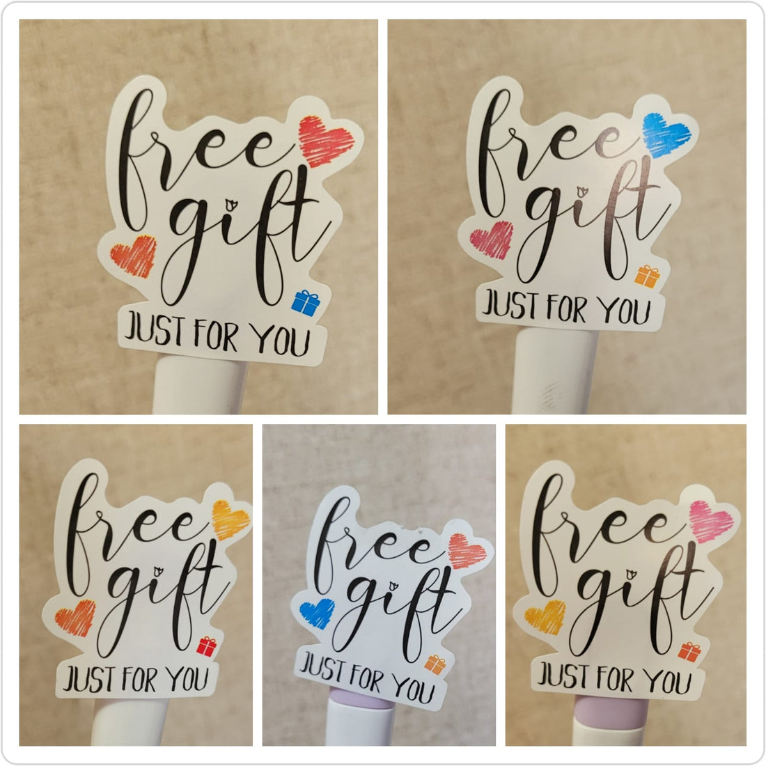 Set 100 Stickers Prediseñados Free Gift Mix