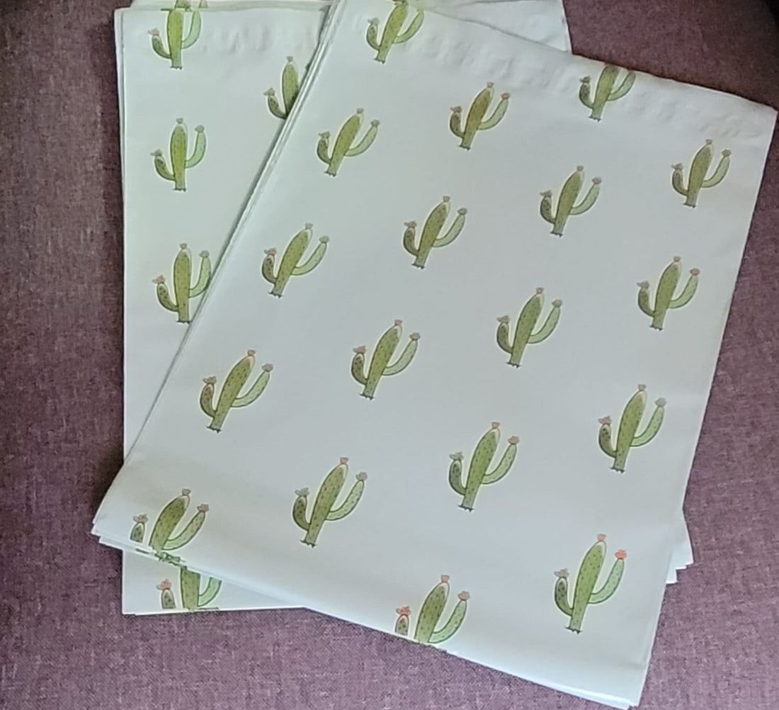 10x13 Bolsa de Envio Cactus
