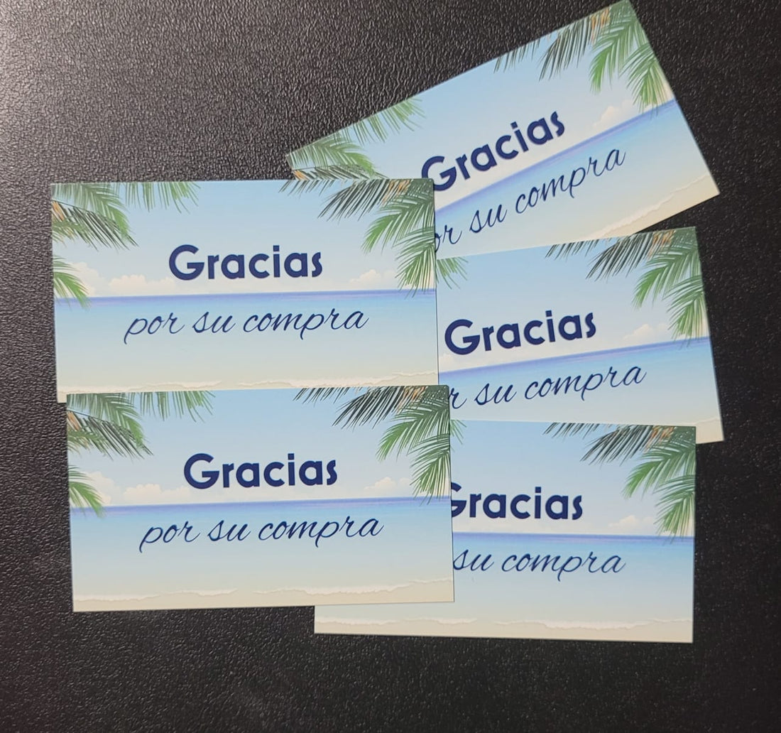 Tarjetas Agradecimiento tropical