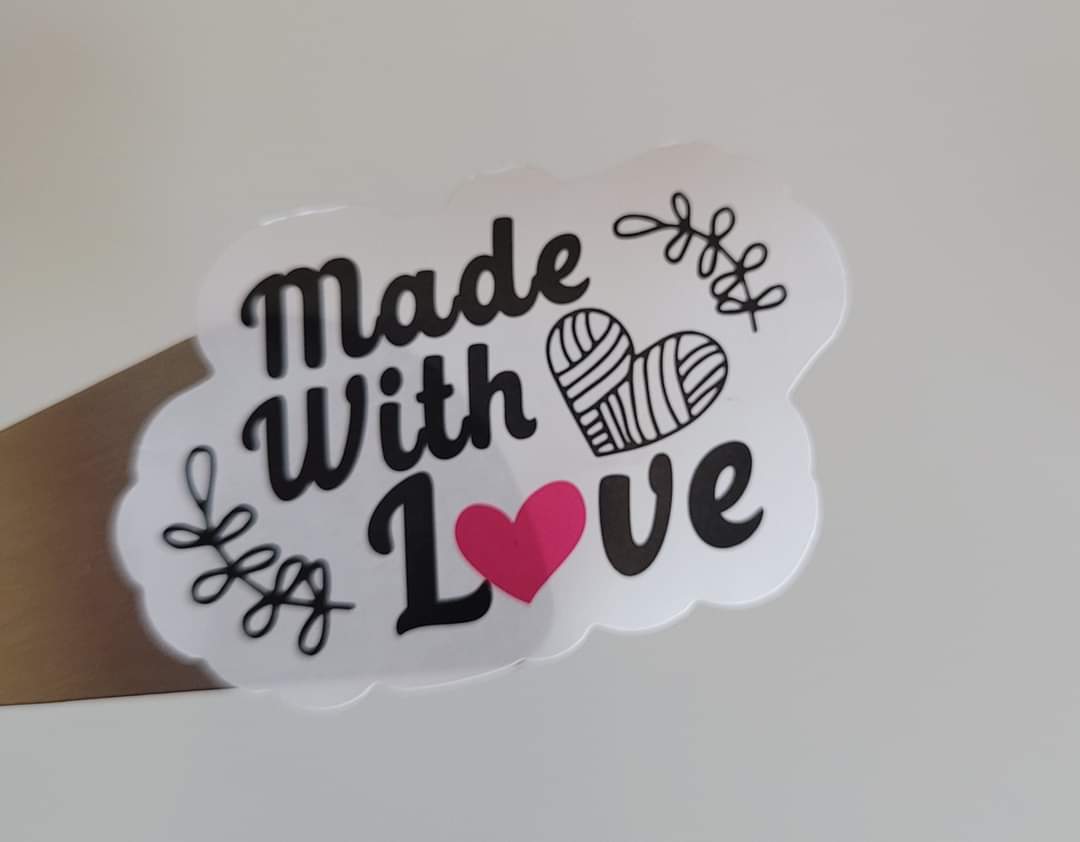 100 Stickers Prediseñado made with love